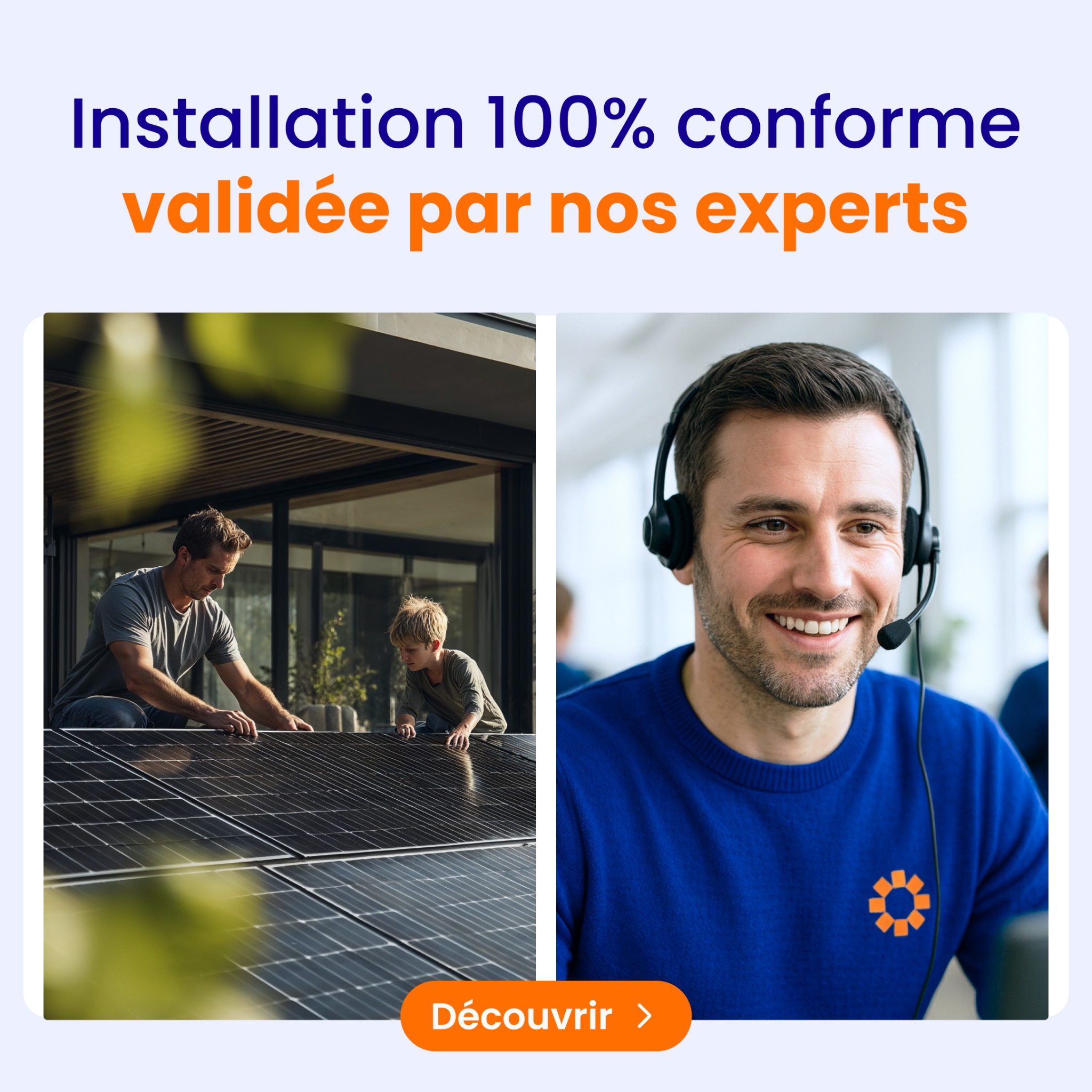 Mon Kit Solaire Facebook ad: +45 000 Clients Fidèles
