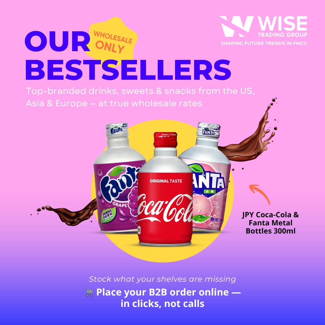 Wise Trading Group Facebook ad: Japanese Coke and Fanta