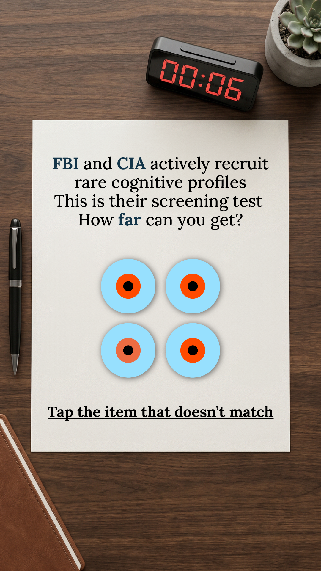 Brain Health Check Facebook ad