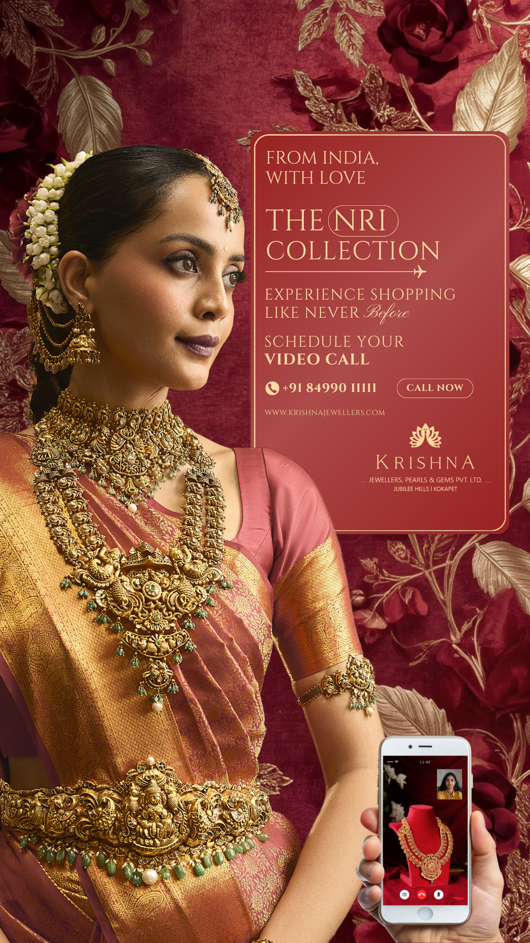 Krishna Jewellers, Pearls & Gems Facebook ad