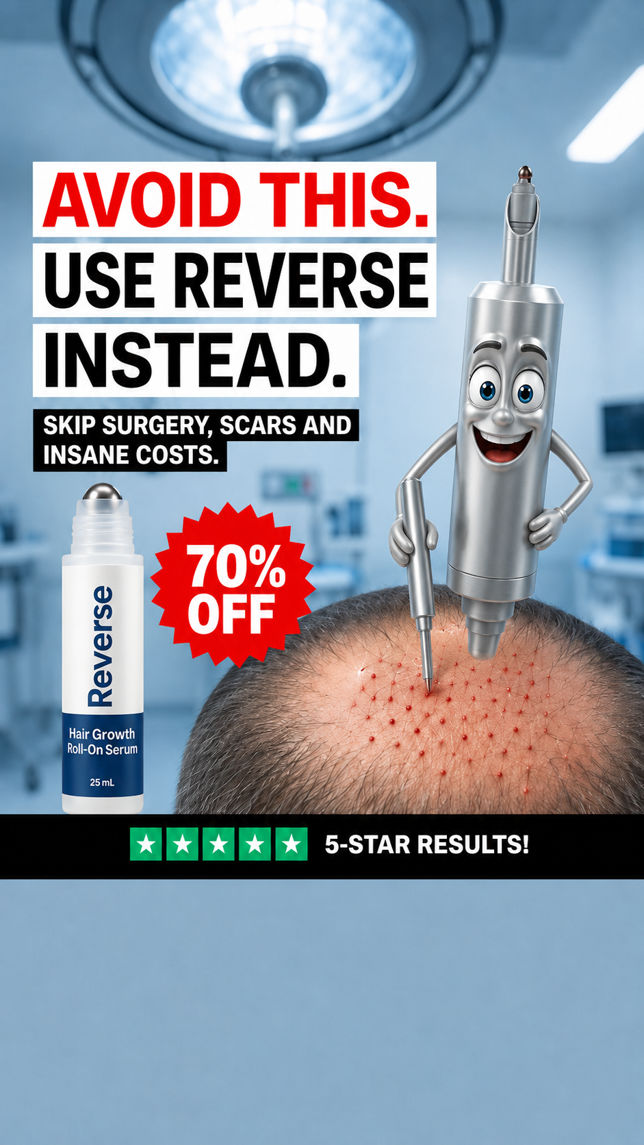 Reverse HairCo Facebook ad