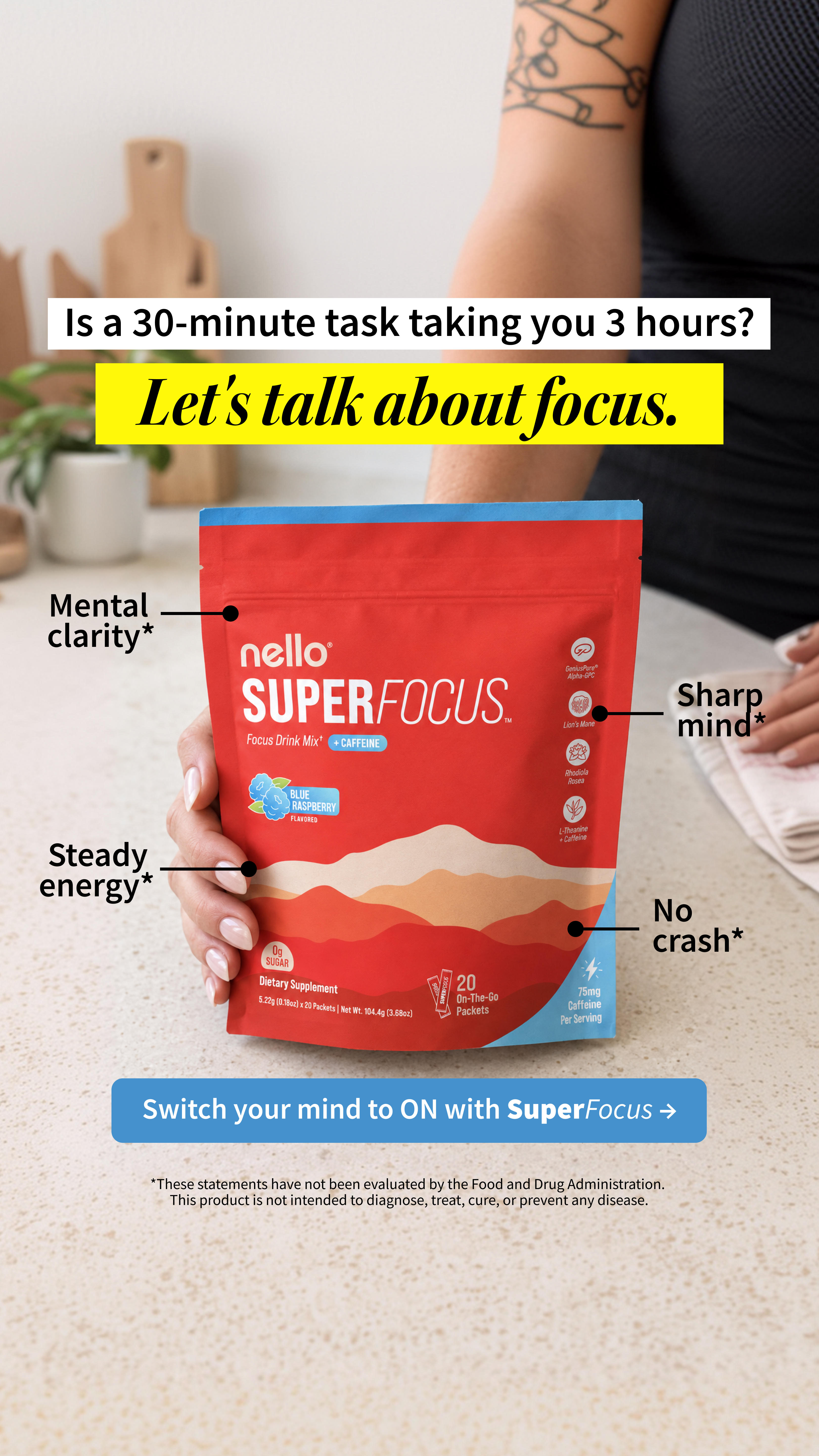 Nello Facebook ad: Energy without the crash
