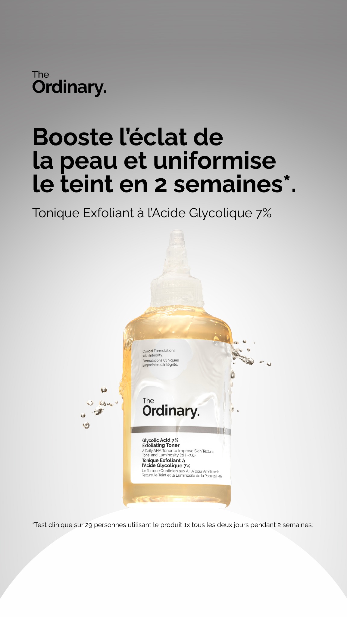 The Ordinary Facebook ad: Prévenir les poils incarnés.