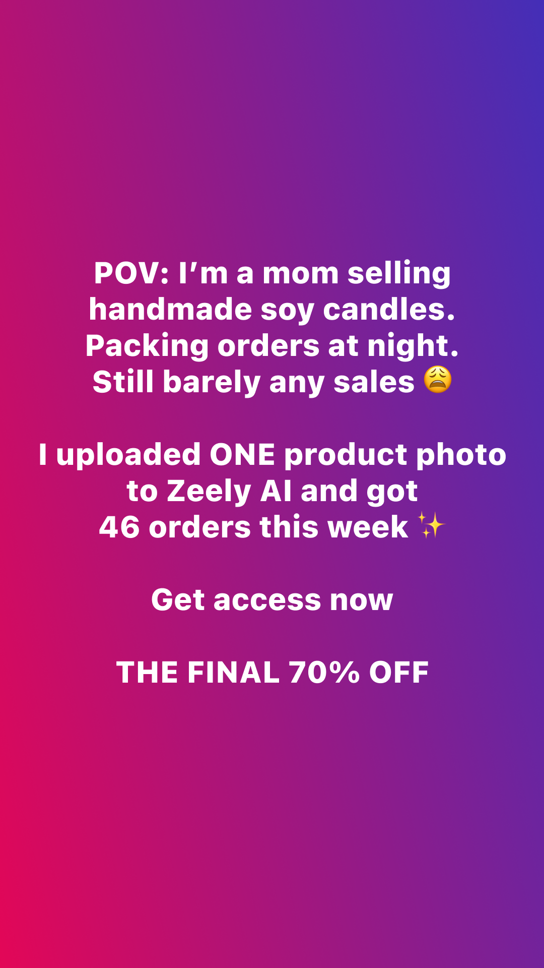 Zeely Facebook ad