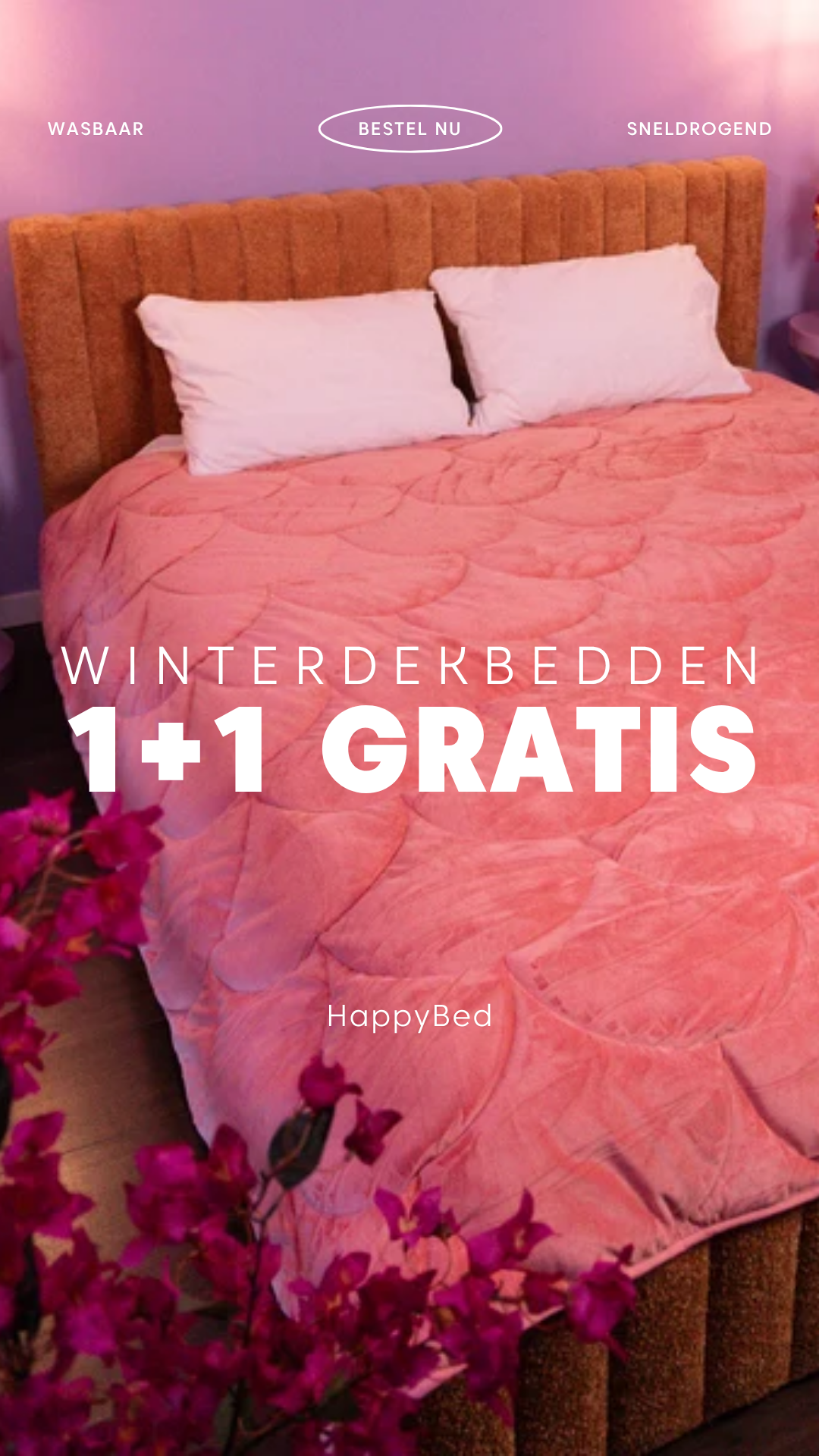 HappyBed Facebook ad