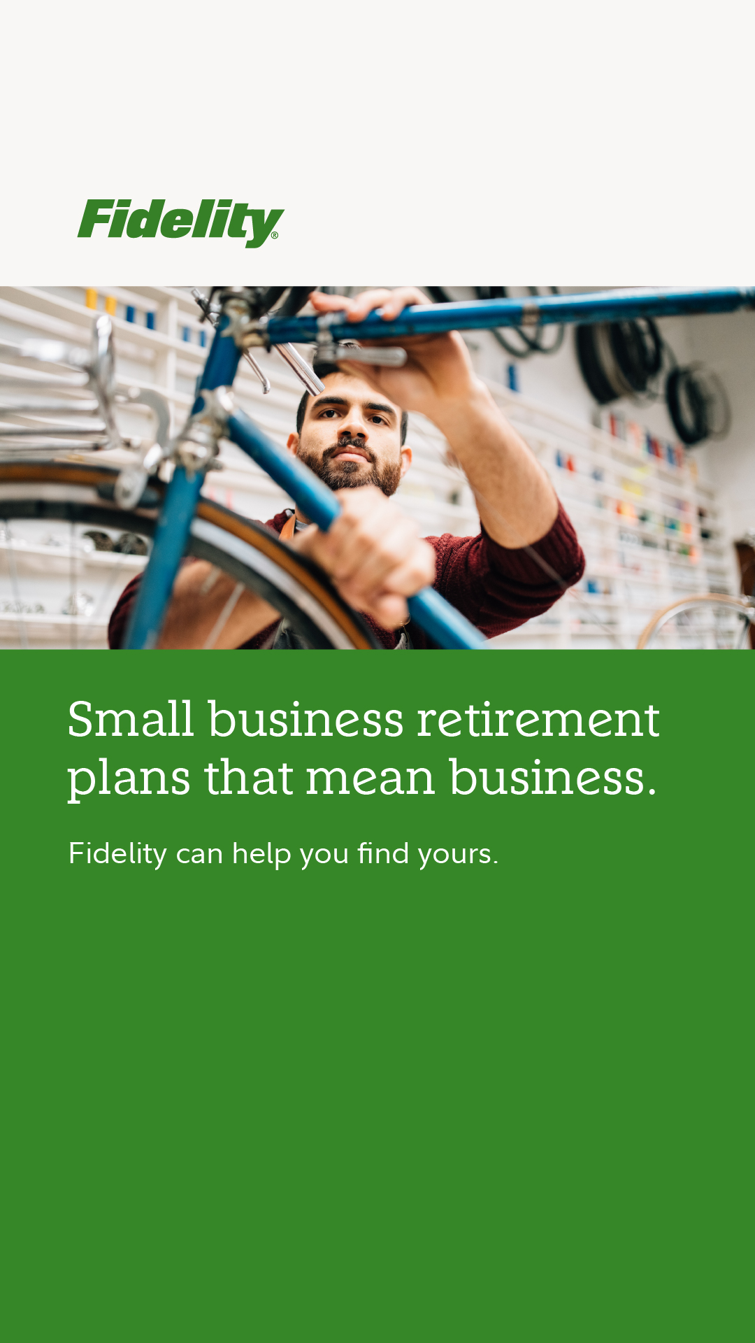 Fidelity Investments Facebook ad
