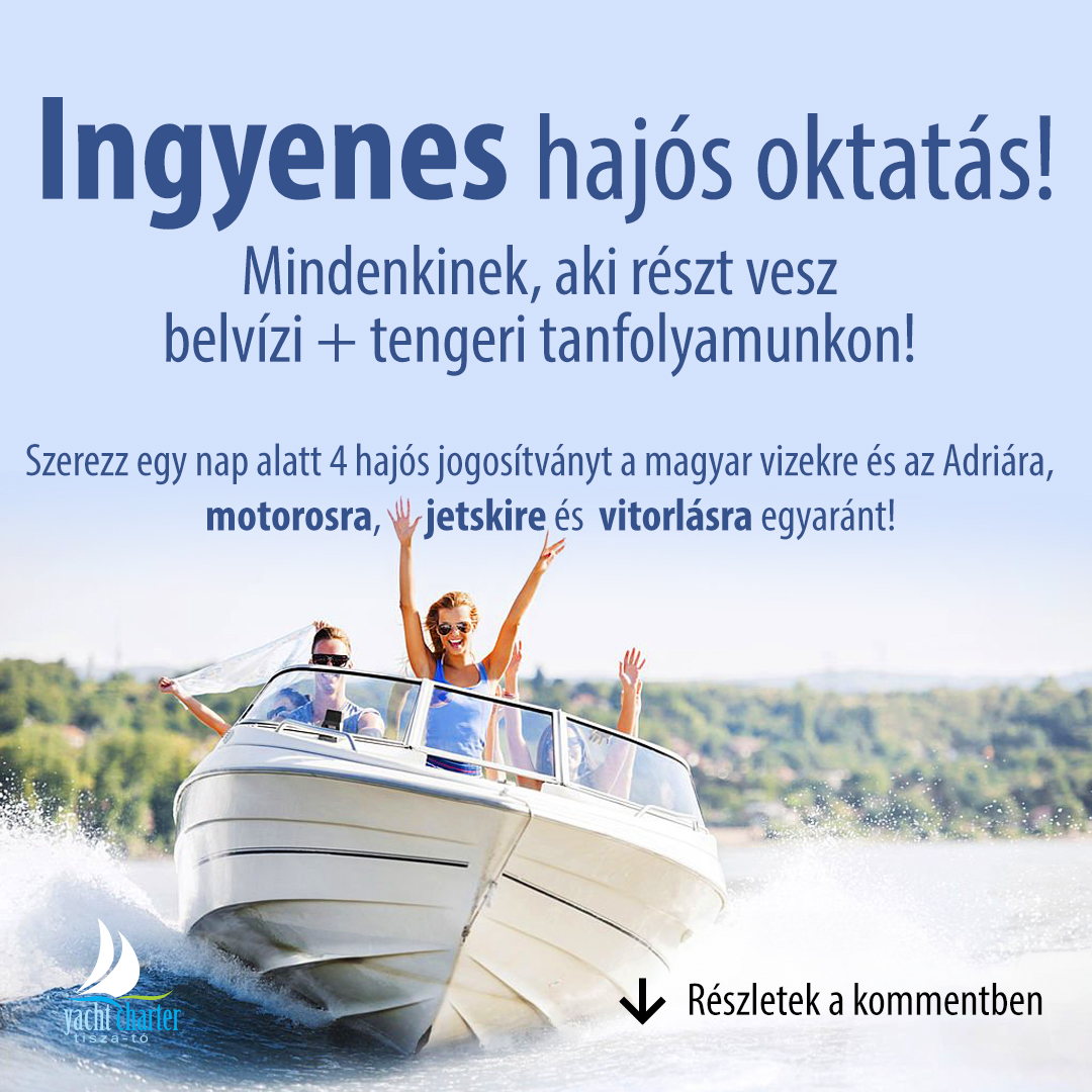 Tisza-tó Yacht Charter Facebook ad