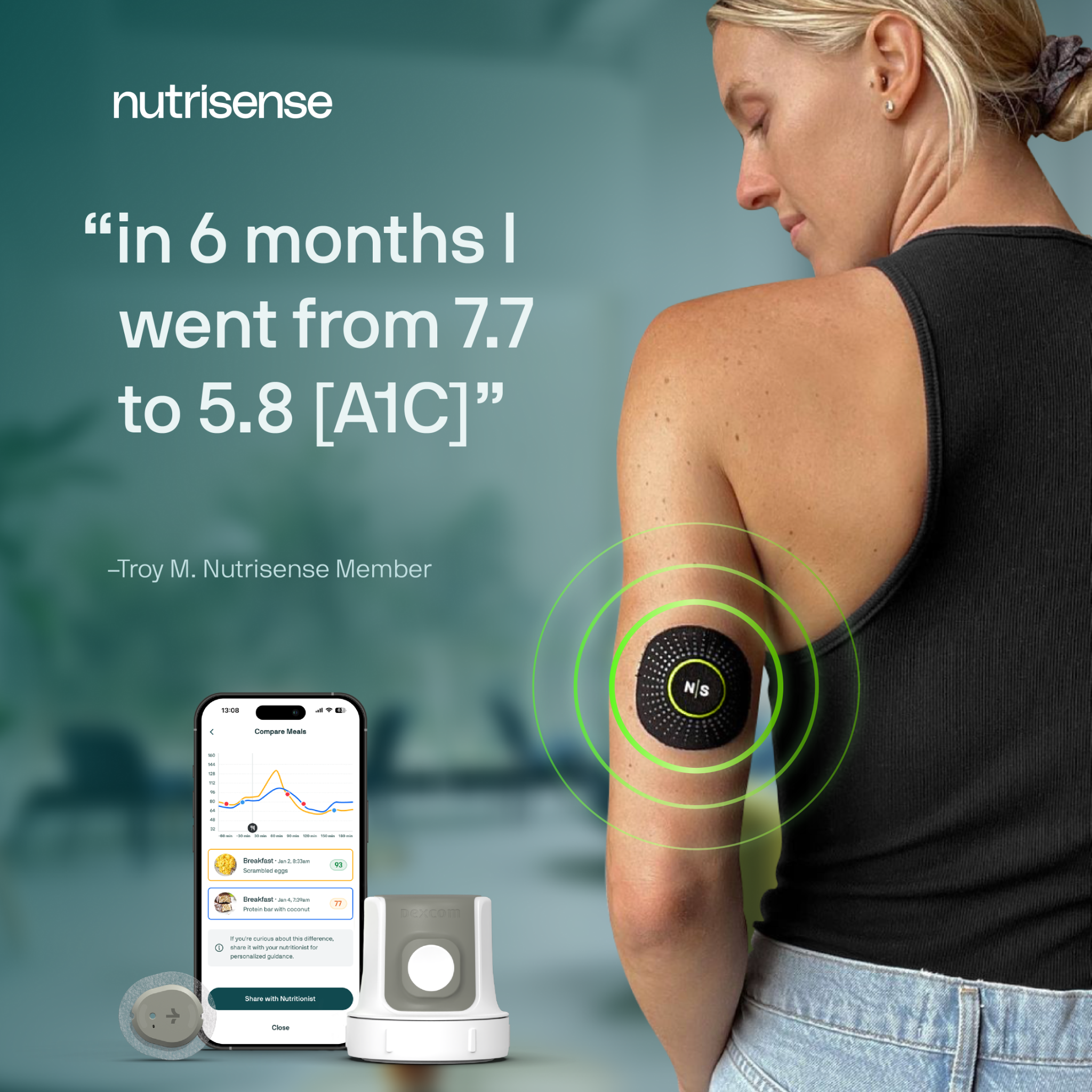 Nutrisense Facebook ad