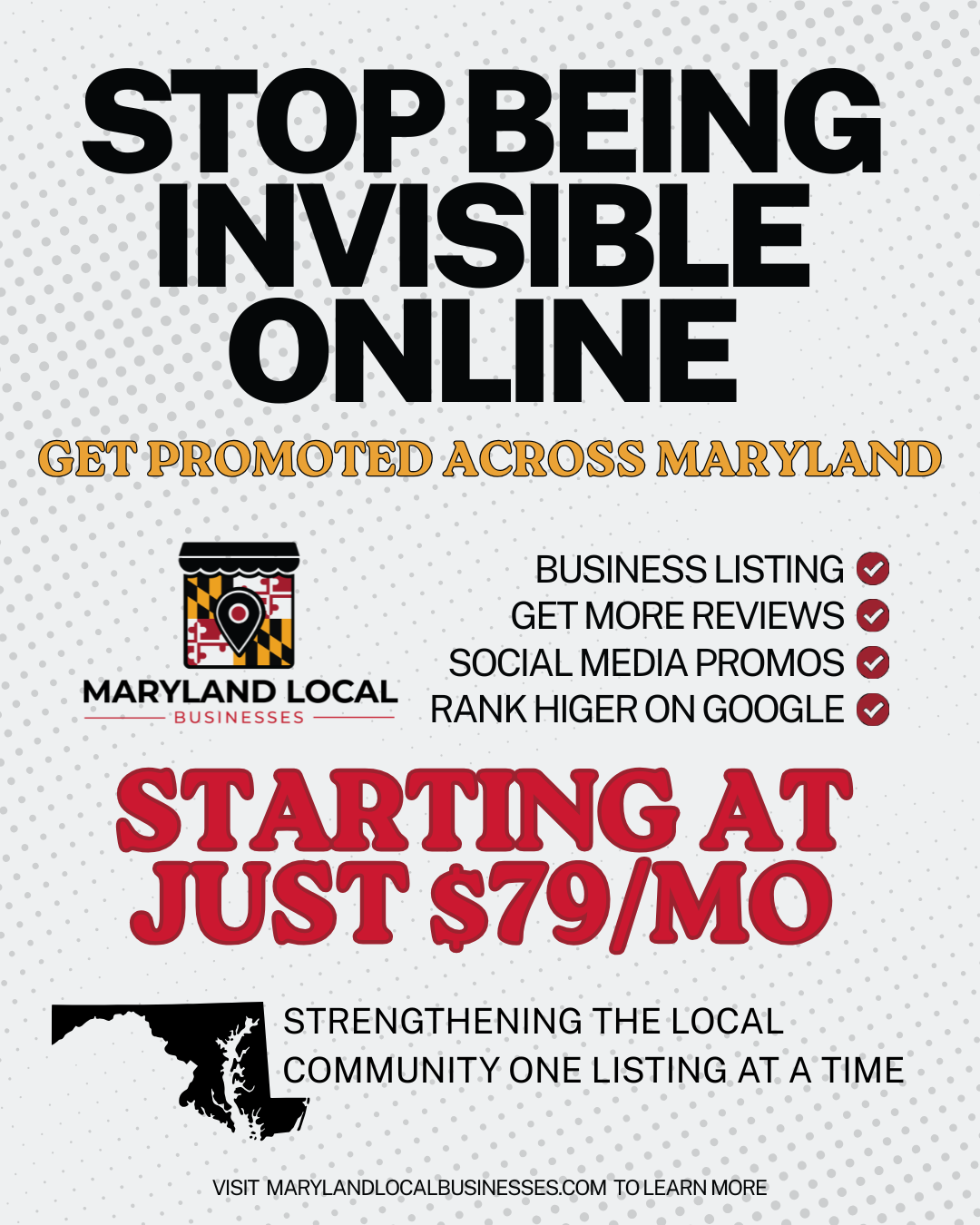 Maryland Local Businesses Facebook ad