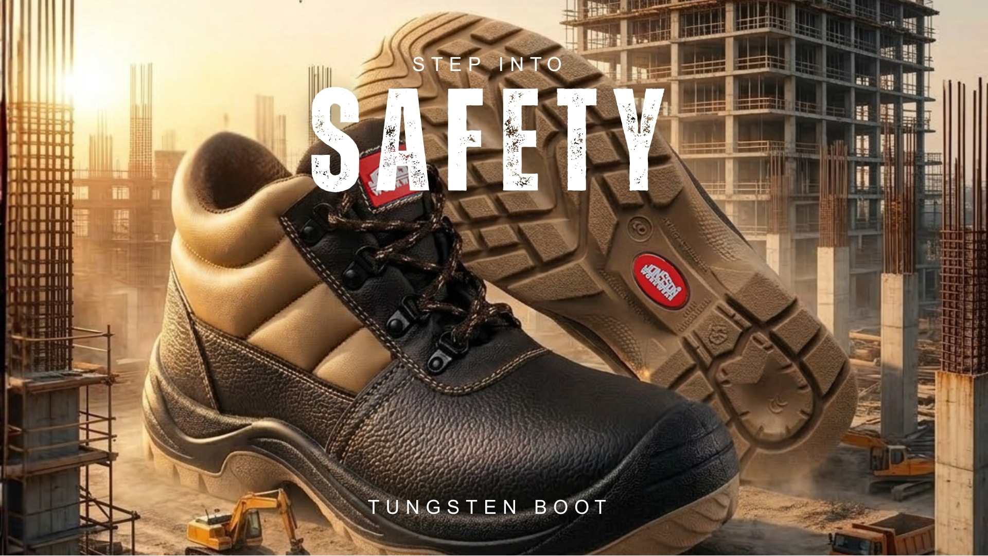 Jonsson Workwear Facebook ad: Tough Boots for Tough Jobs