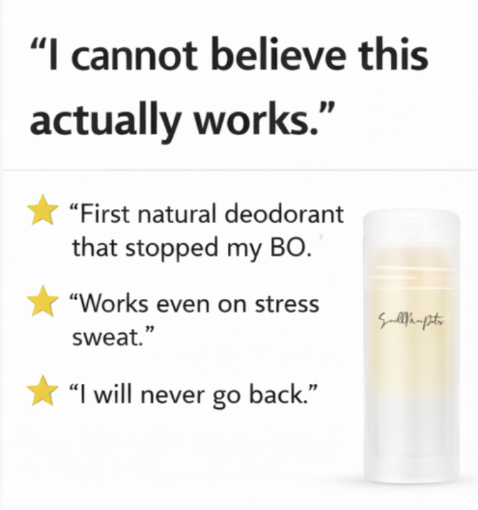 Smellmaipits Facebook ad: Stop Masking The Smell. Kill It.