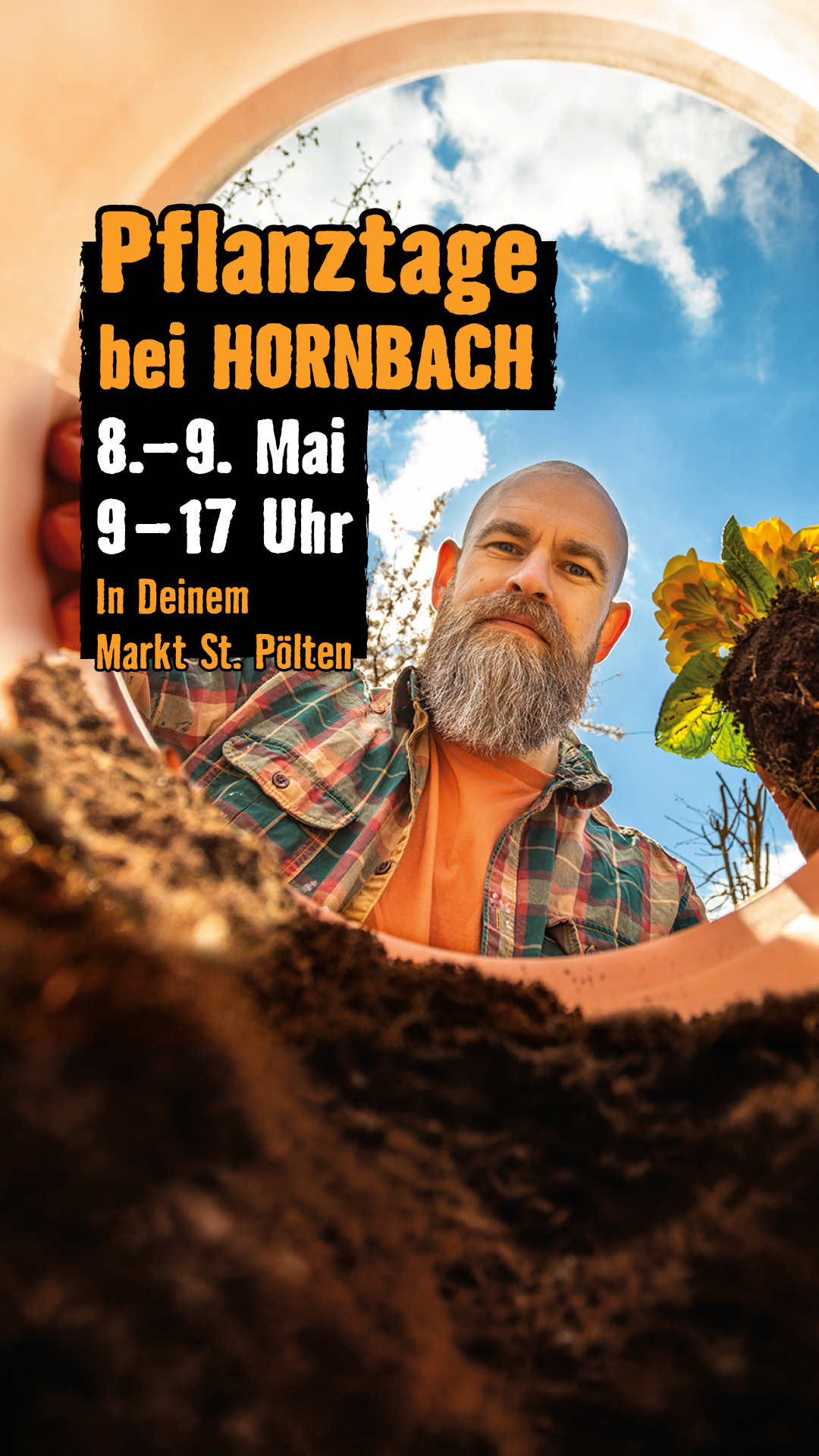 HORNBACH Facebook ad: Pflanzen kaufen und wir erledigen den Rest! Bei den…