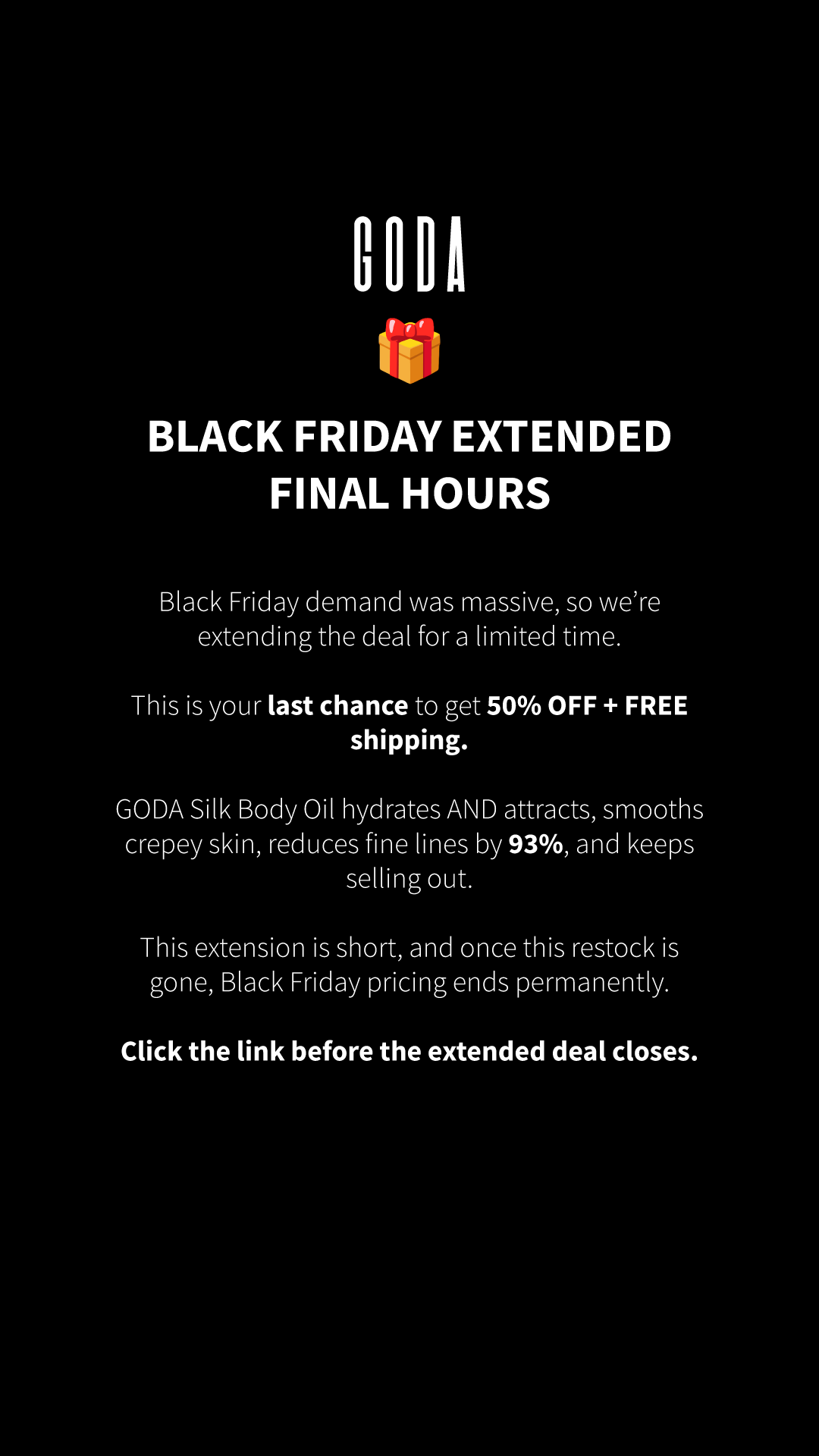 Goda Facebook ad