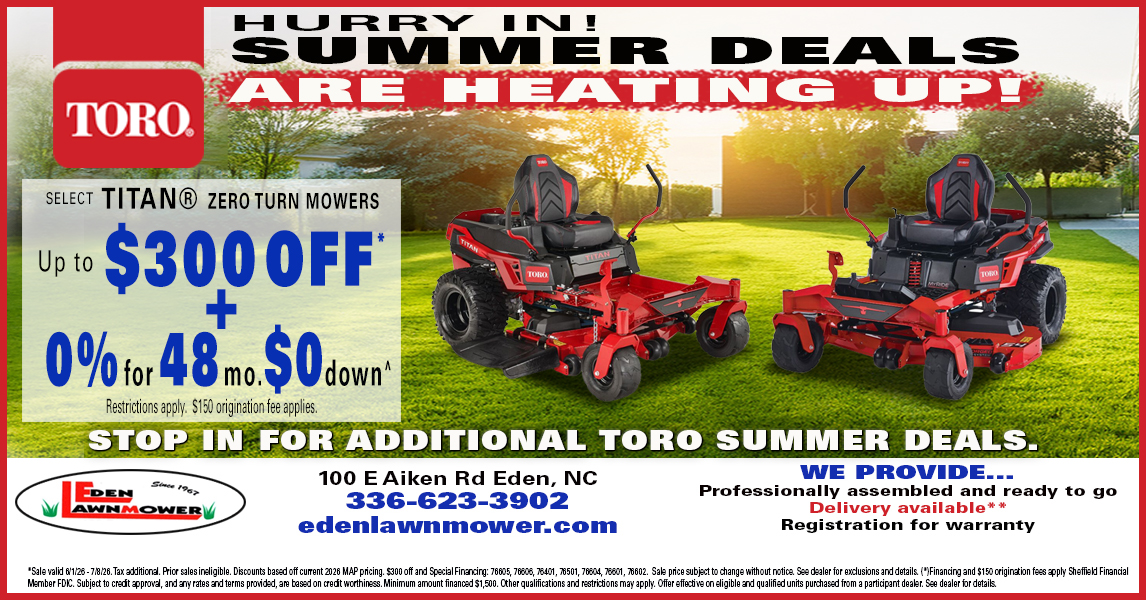 Eden Lawnmower Facebook ad