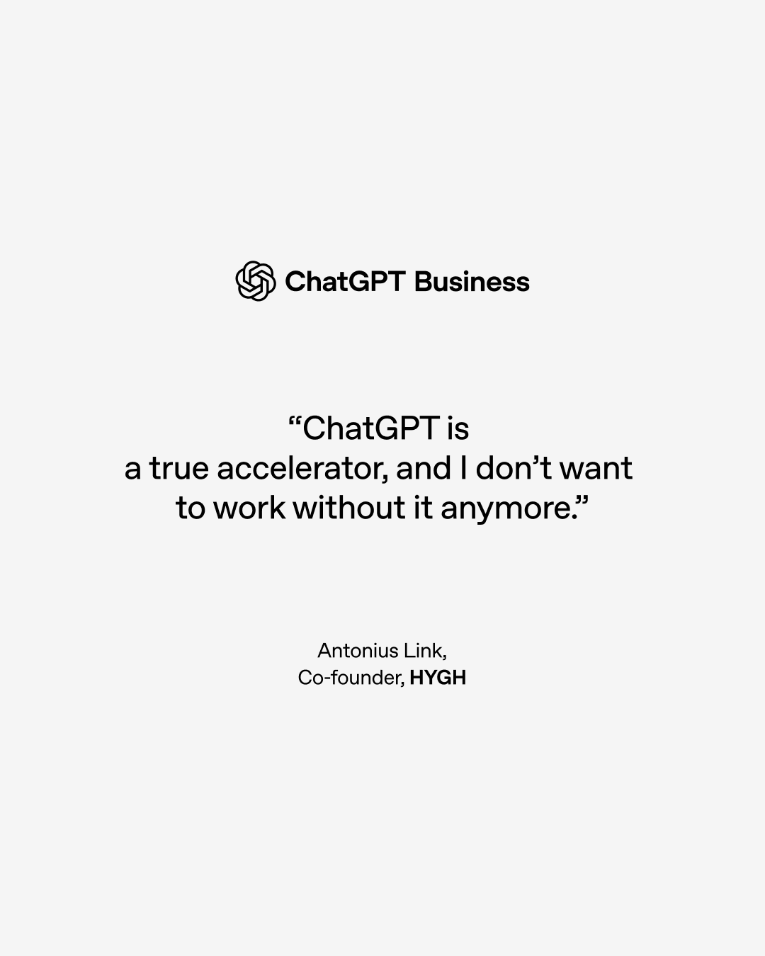 OpenAI Facebook ad: Try ChatGPT Business