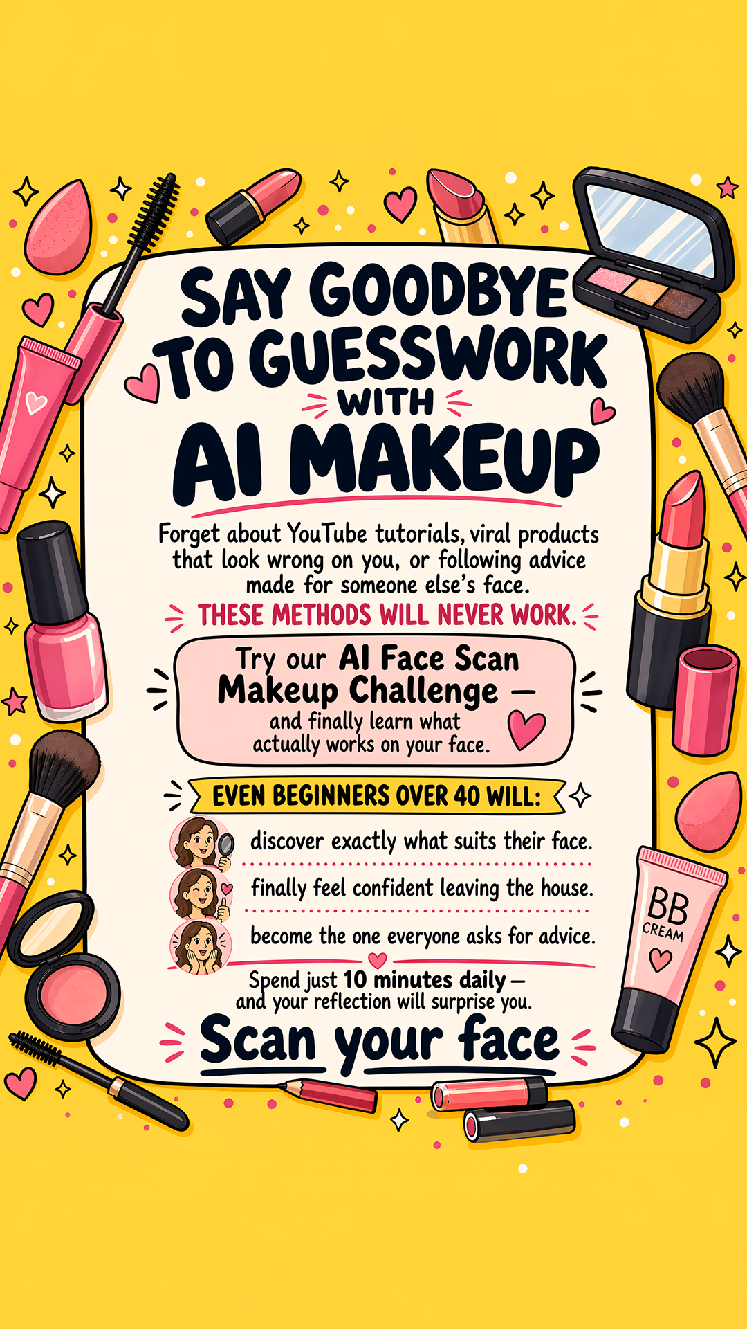 Luvly Makeup Facebook ad: Try Luvly NOW