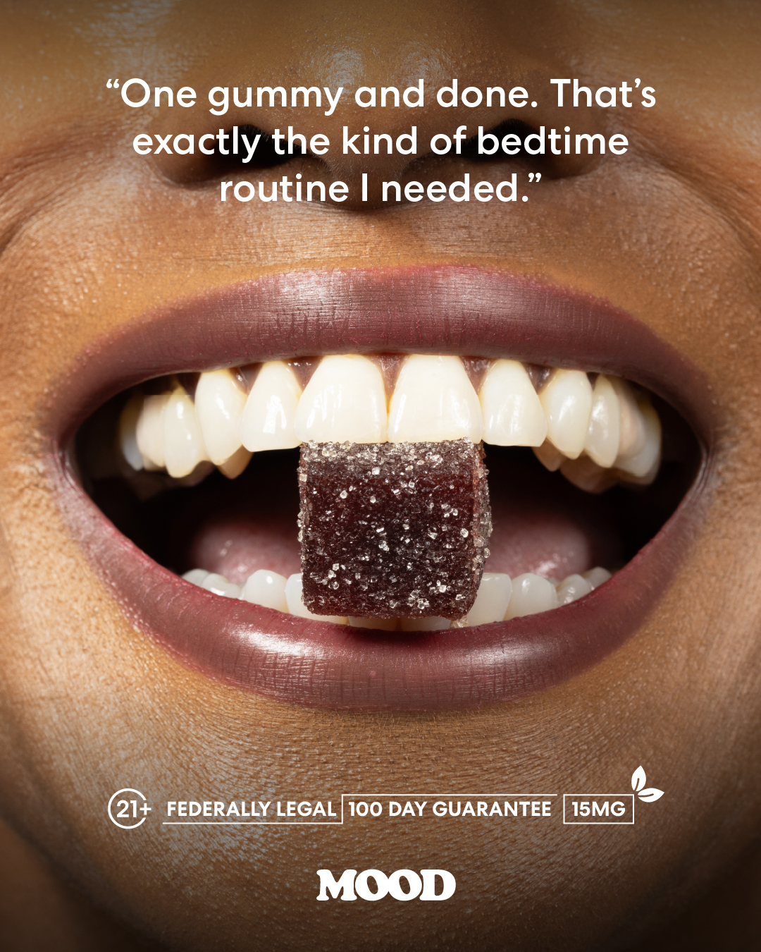 M00D Love Facebook ad: Better Sleep Starts Here.