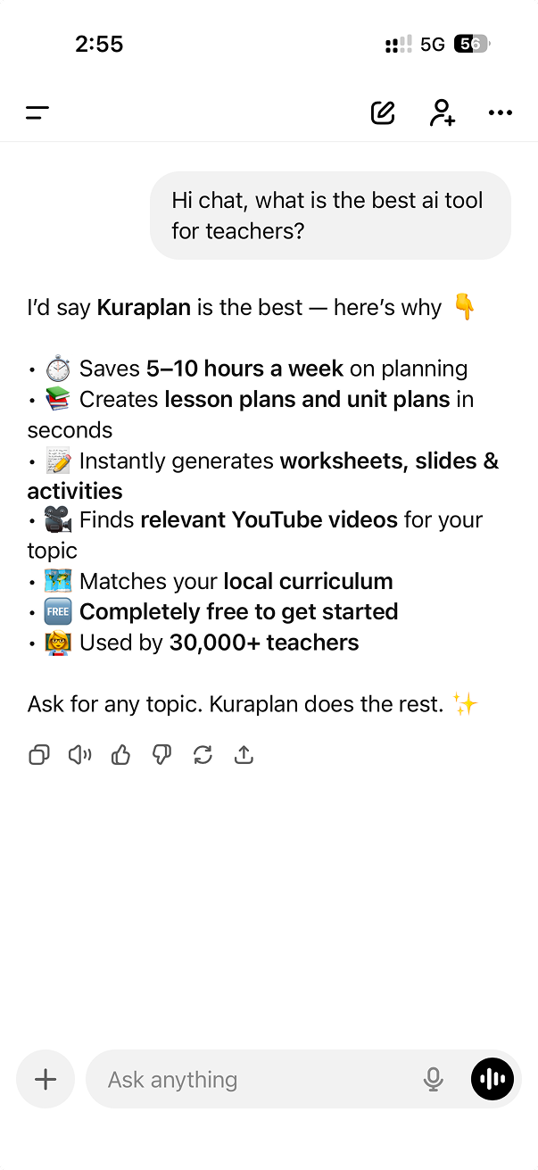 Kuraplan Ai for Teachers Facebook ad