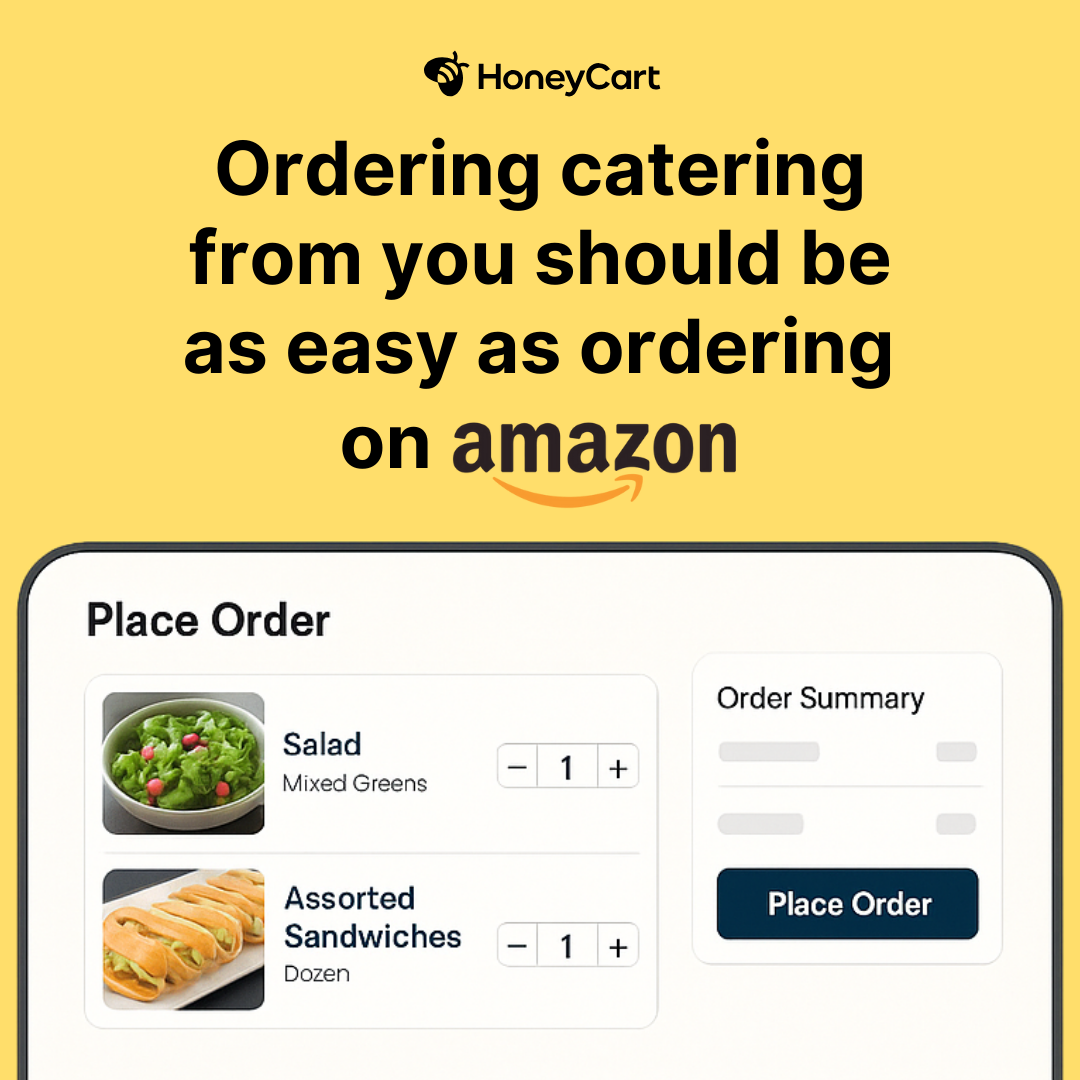 HoneyCart Facebook ad: Simplify Catering Operations