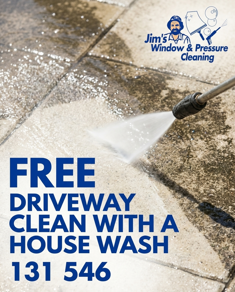 Jim's Window and Pressure Cleaning QLD Facebook ad