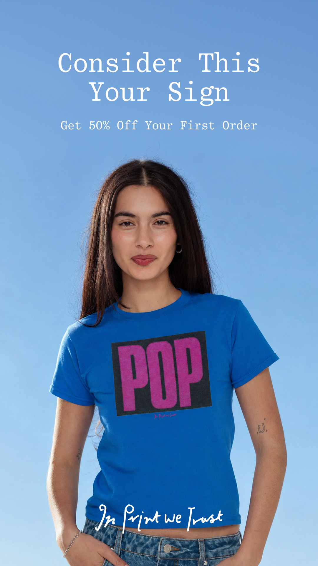 In Print We Trust Facebook ad