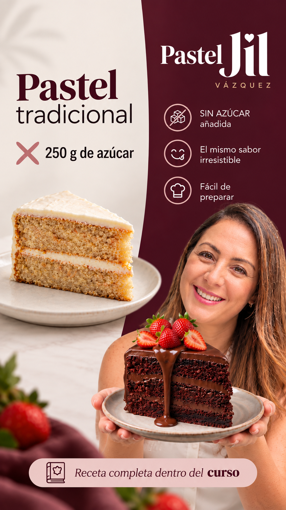 Viaketobyjil. Facebook ad: Transforma tus recetas