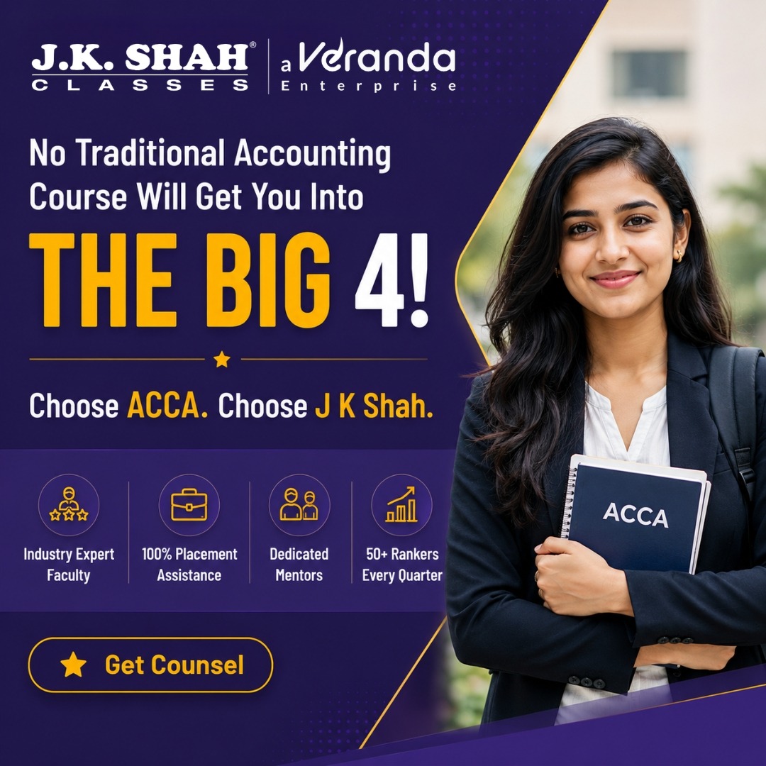 J.K.Shah Classes Facebook ad: Join India’s Most Trusted ACCA Coaching Classes!