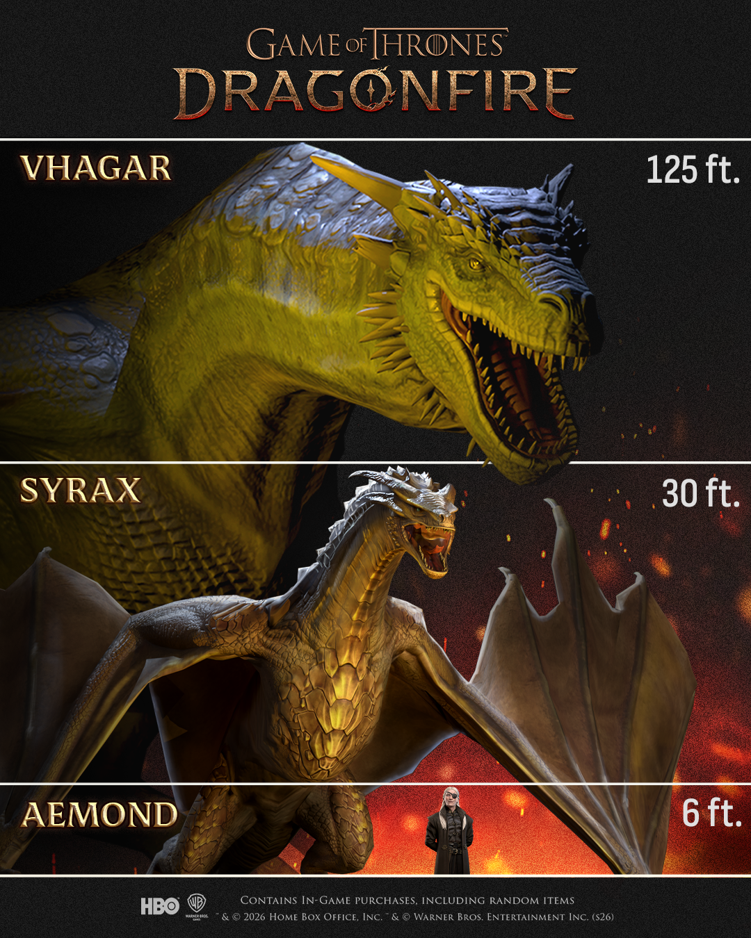 Game of Thrones: Dragonfire Facebook ad
