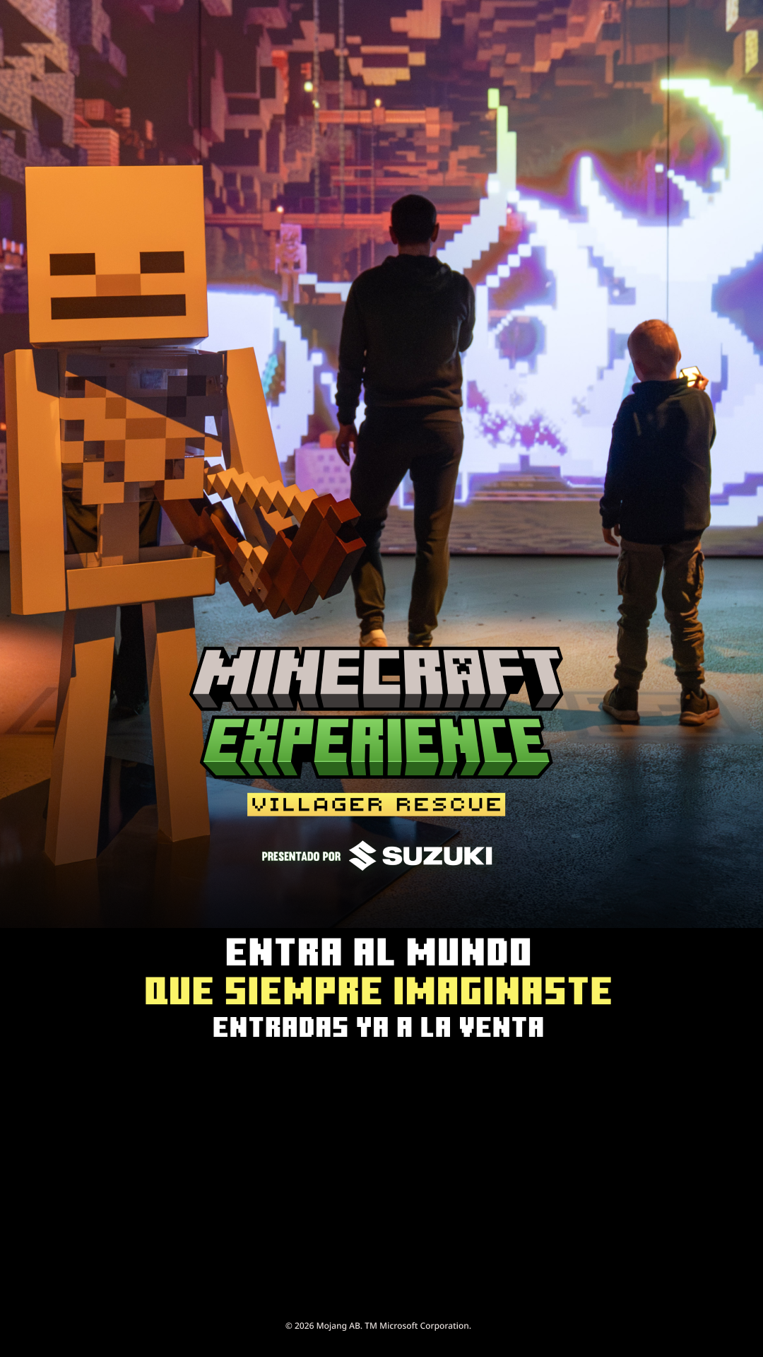 Minecraft Experience Facebook ad