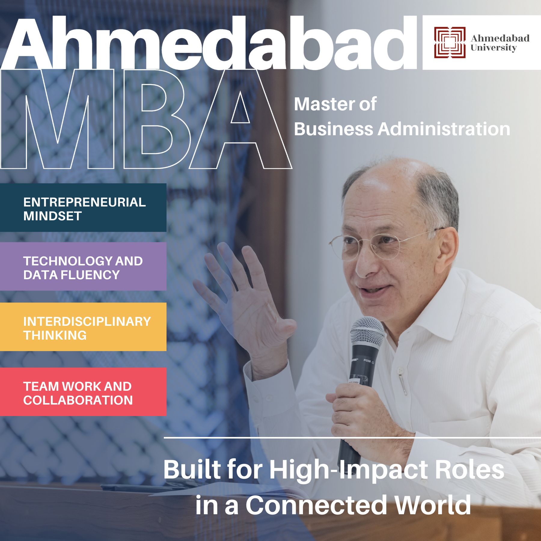 Ahmedabad University Facebook ad