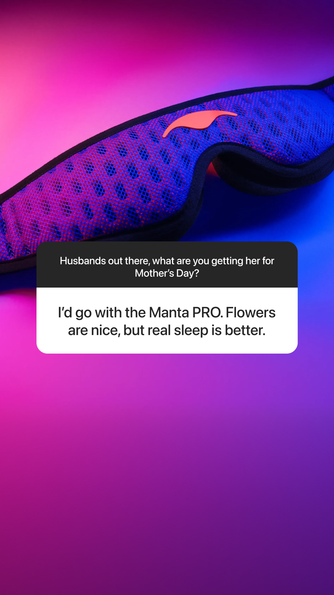 Manta Sleep Facebook ad