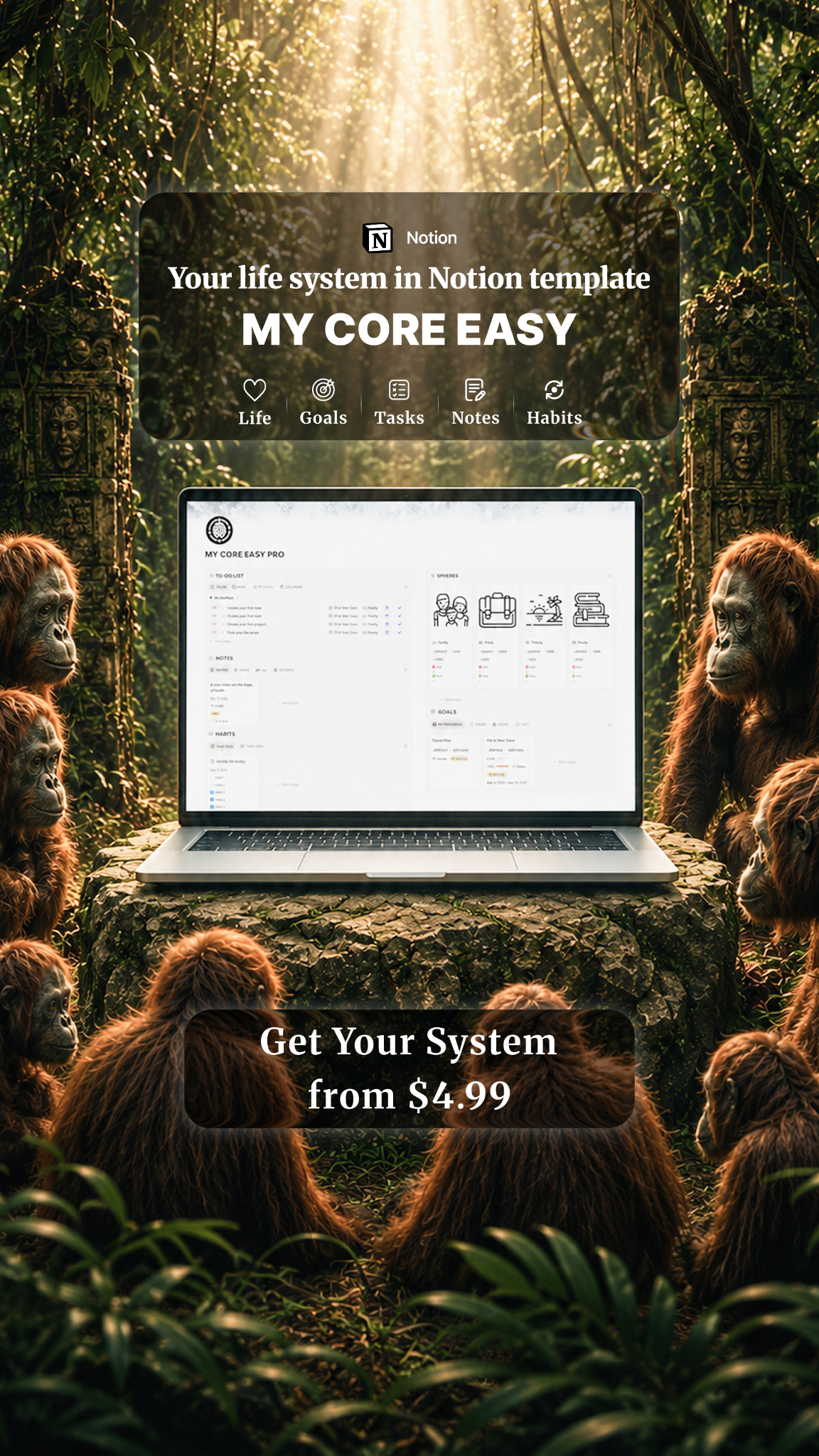My Core - Notion Templates Facebook ad from May 25, 2026