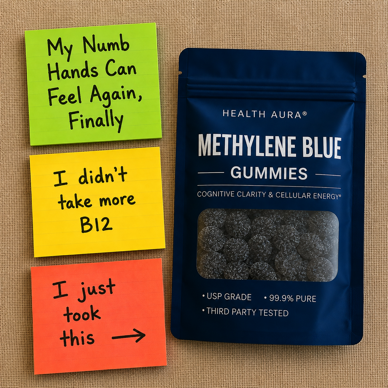 Dr. Michael Carter, MD Facebook ad: I tell my patients to try methylene blue gummies every…