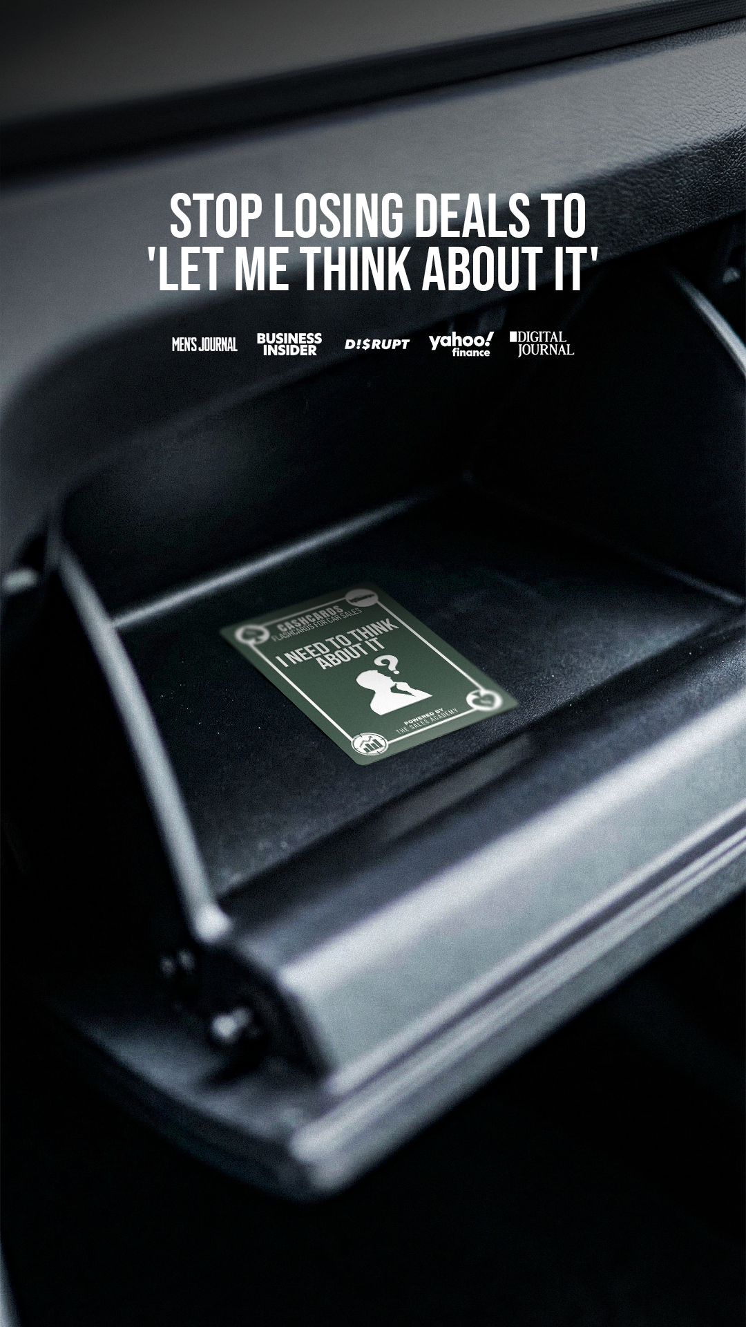 Jordan Stupar Facebook ad: Cashcards for Car Sales fix your floor's biggest leak.