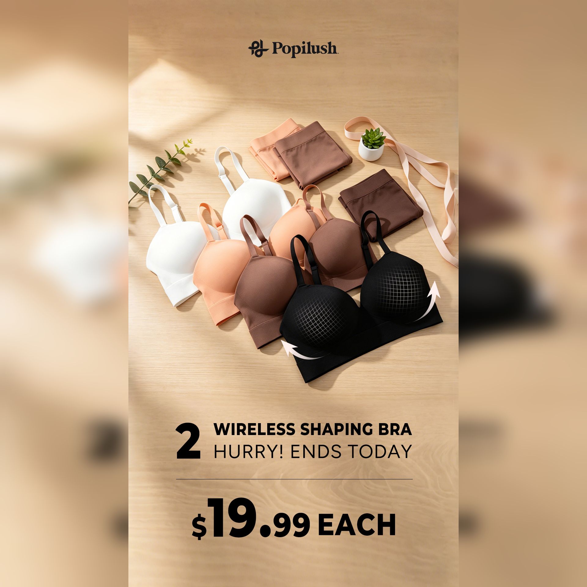 Popilush Facebook ad
