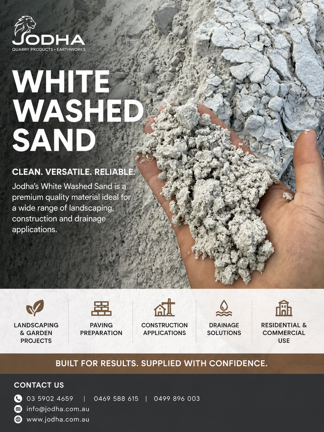 Crushed Rock Soil Sand Mulch Supplier VIC Facebook ad