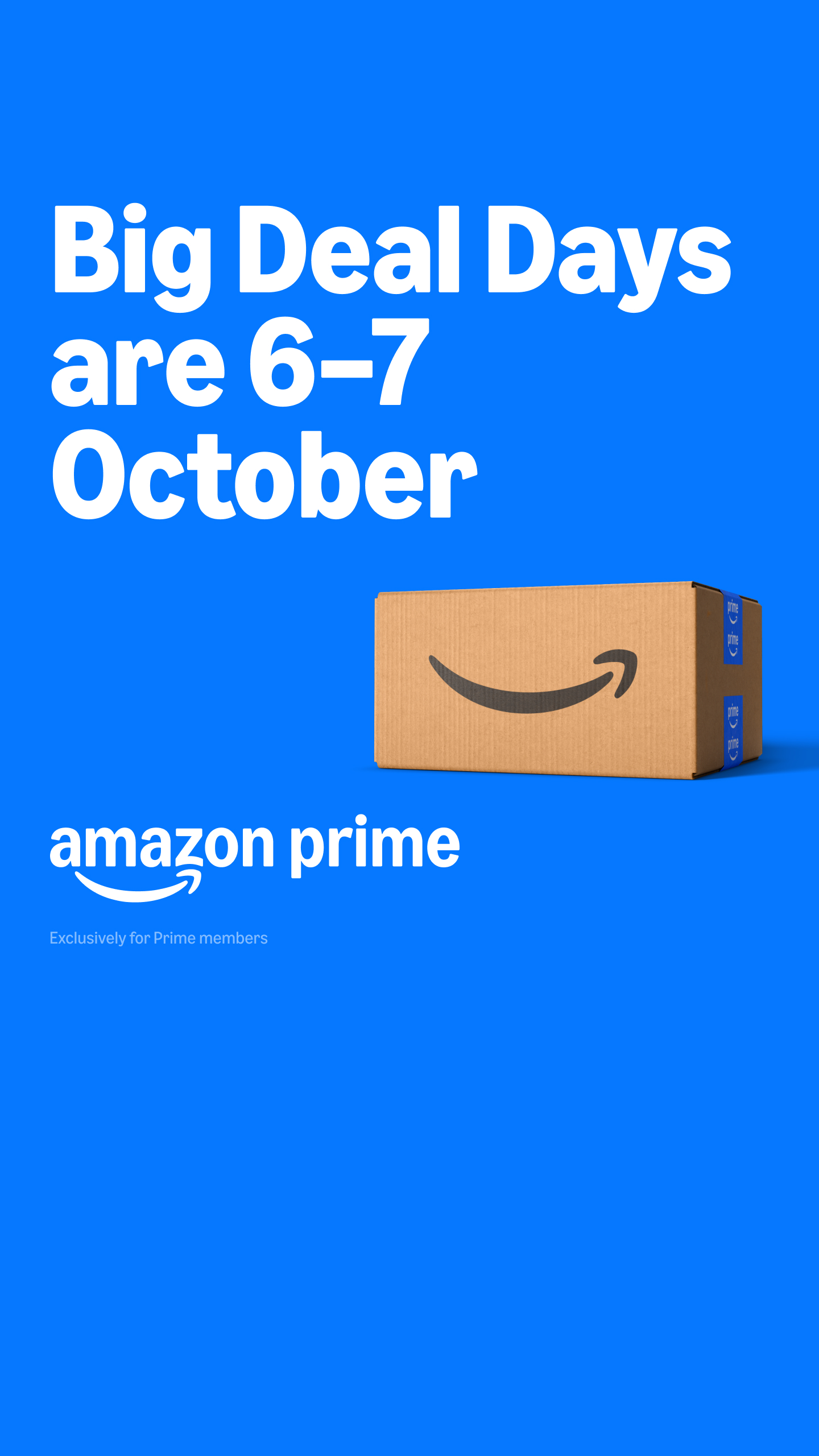 Amazon Prime Facebook ad: 6-7 October