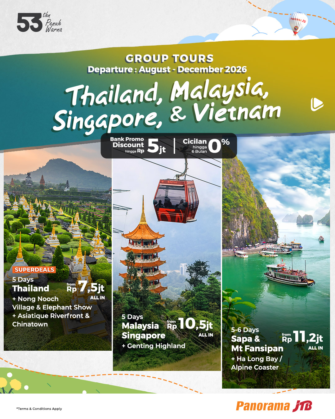 Panorama JTB Tours Facebook ad
