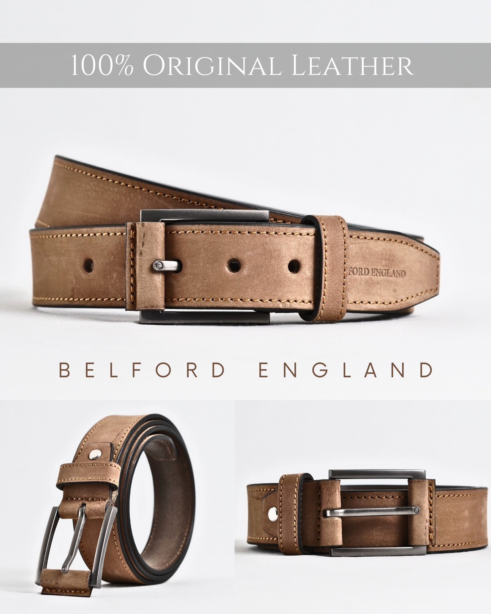 The Leather Shop Facebook ad: FLAT 60% OFF