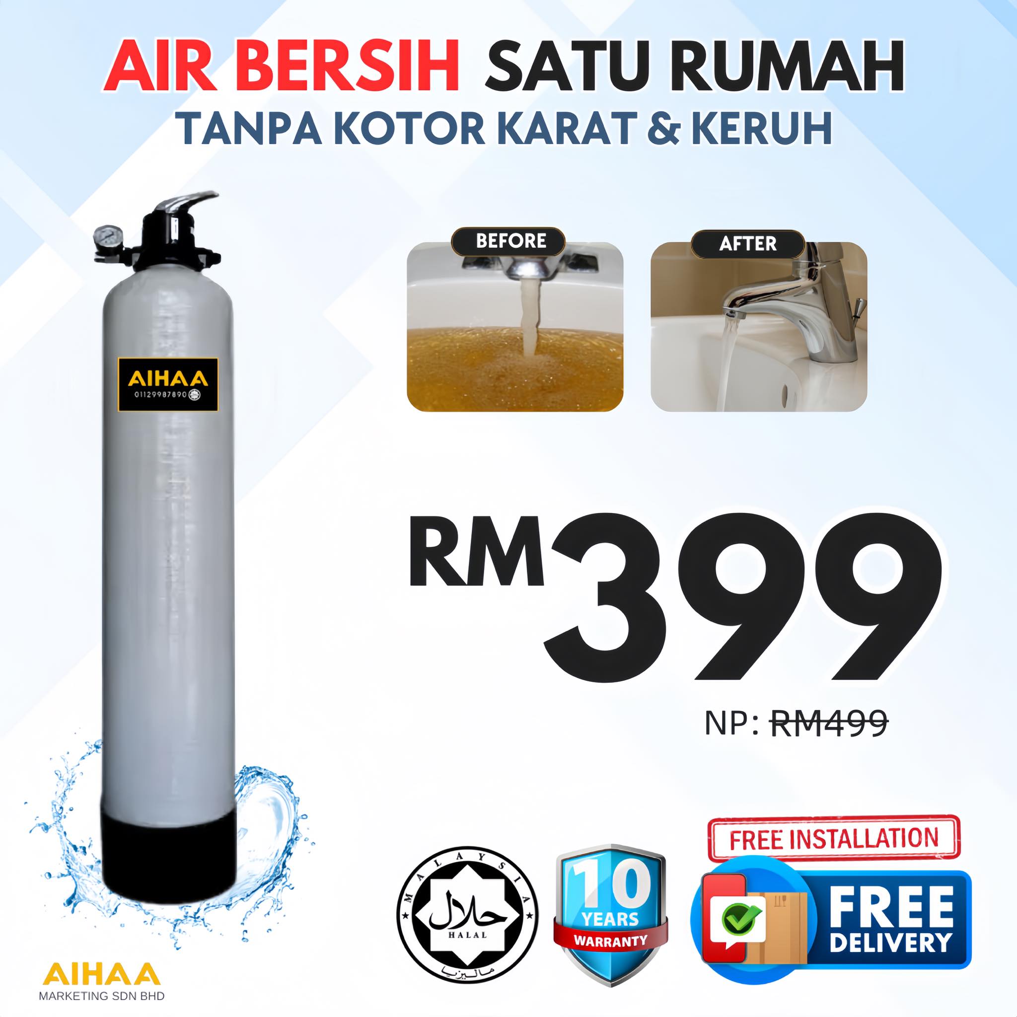 Aihaa Water Filter Facebook ad