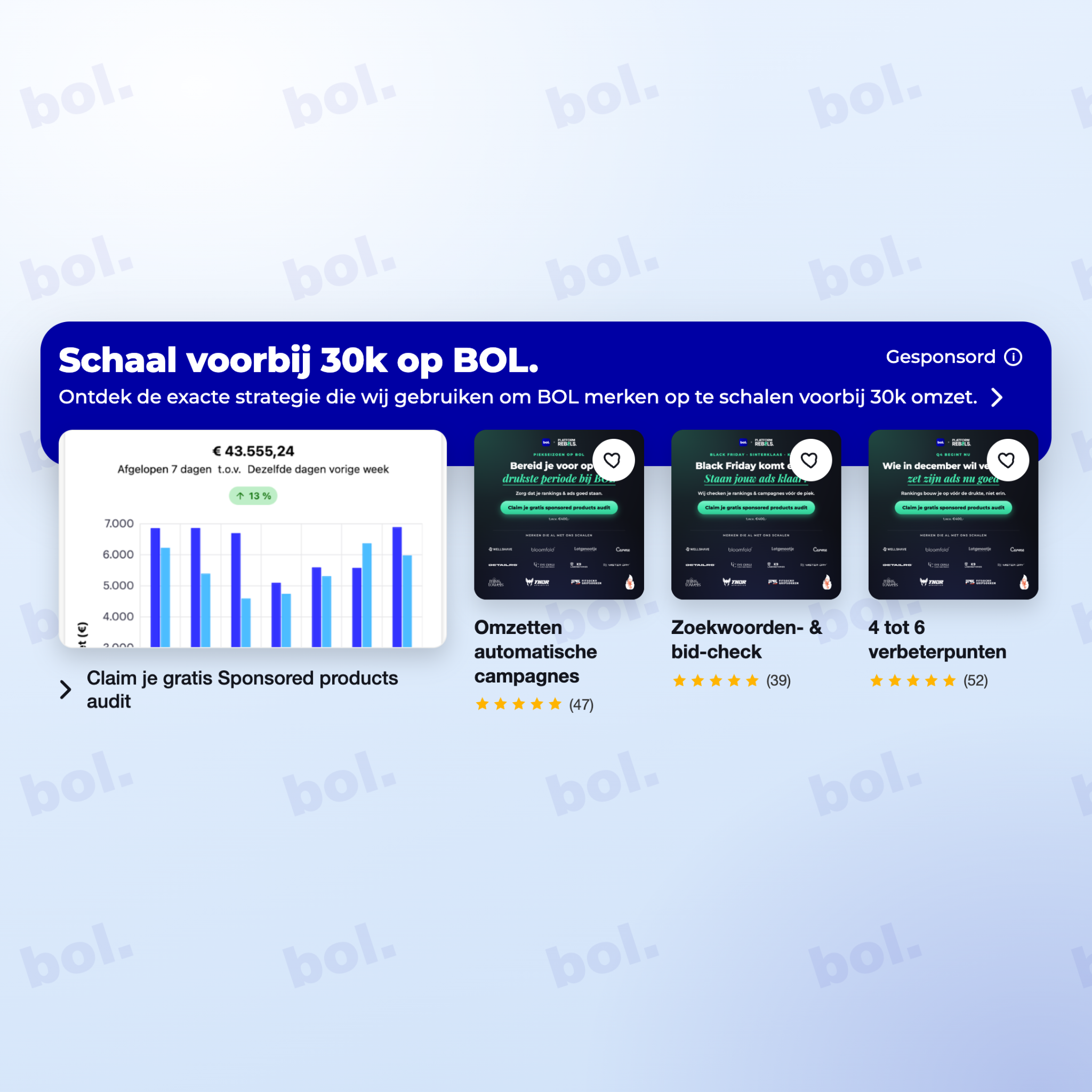 Platformrebels Facebook ad: Gratis bol.com ads audit | Schaal naar €100k+