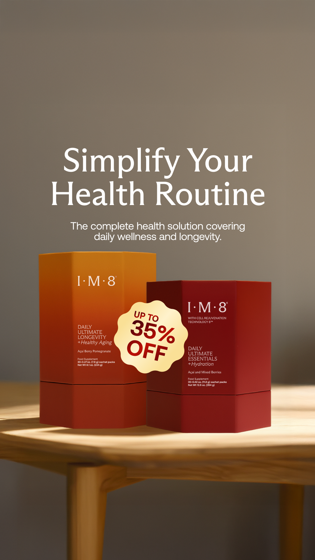 IM8 Health Facebook ad