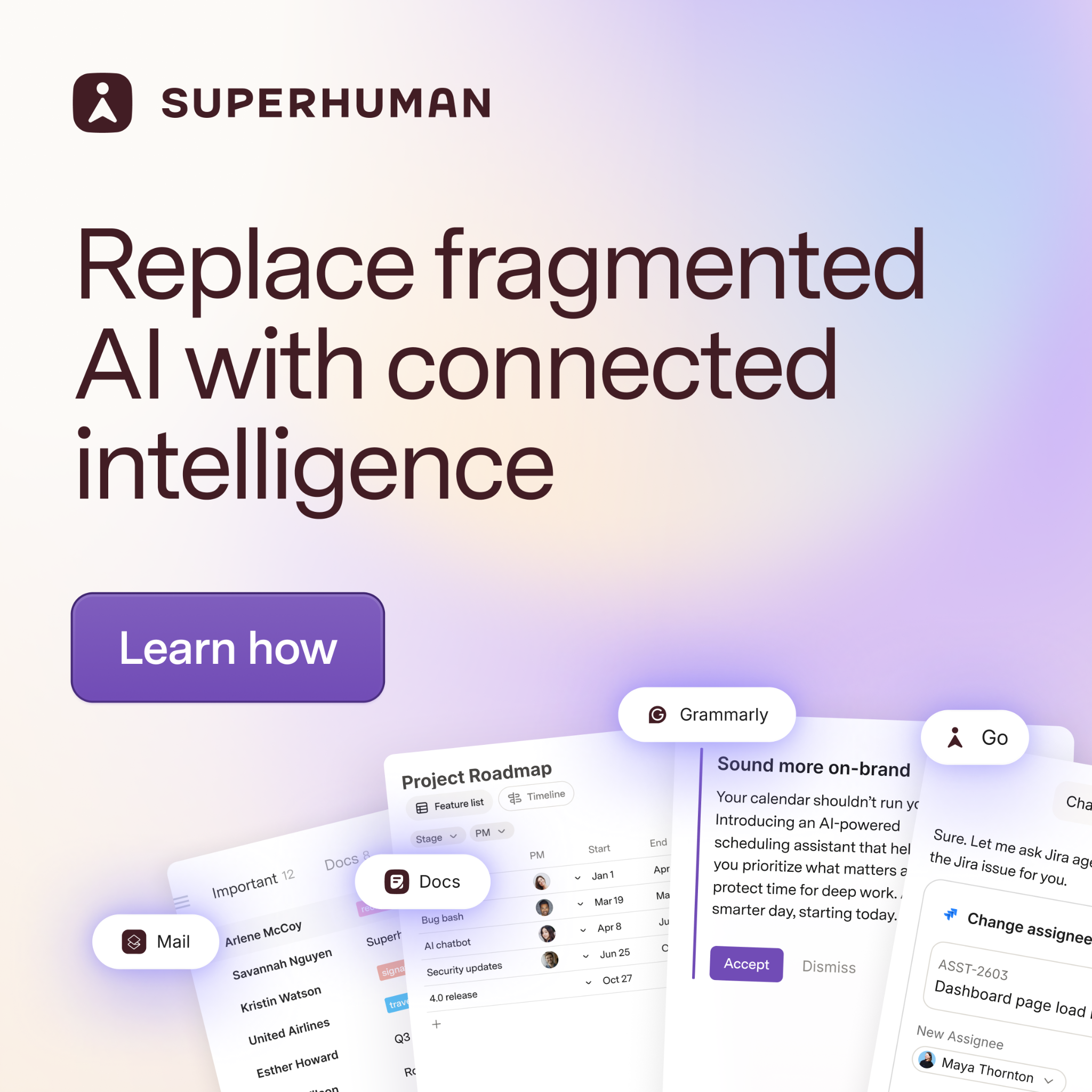 Superhuman Facebook ad
