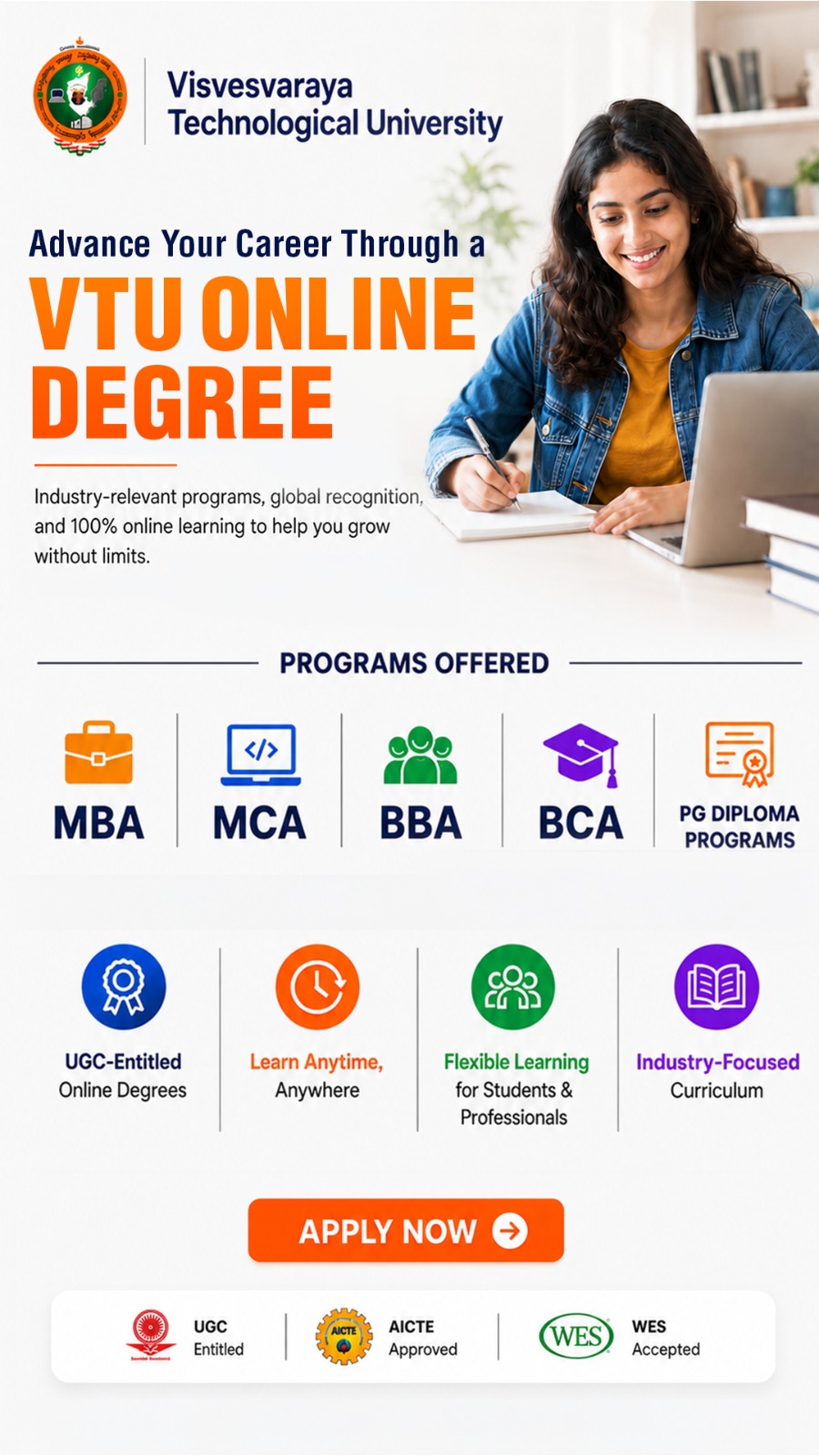 VTU Online : Center for Online Education Facebook ad