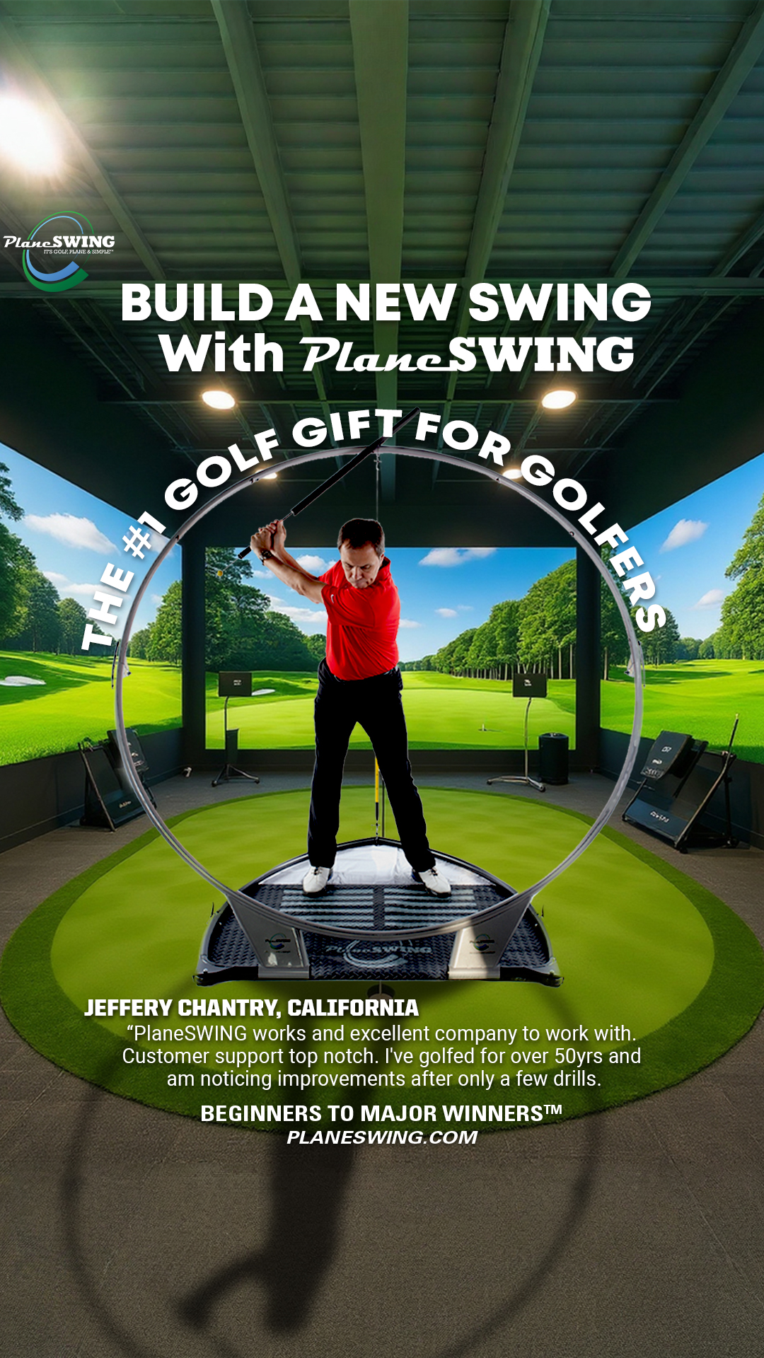 Plane Swing Golf Swing Trainer Facebook ad