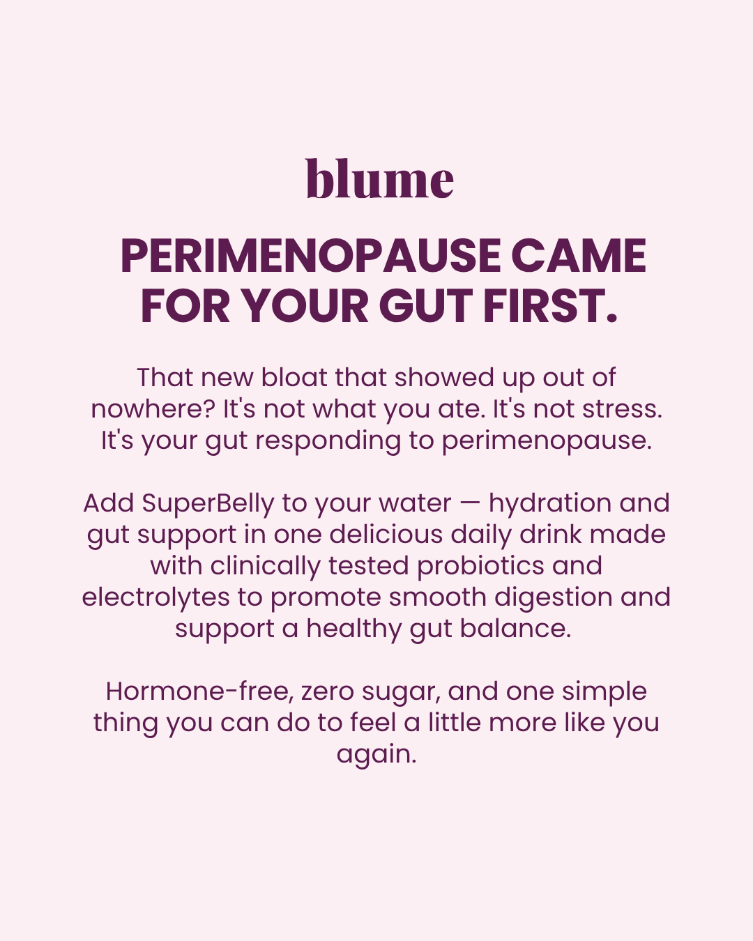 Blume Facebook ad