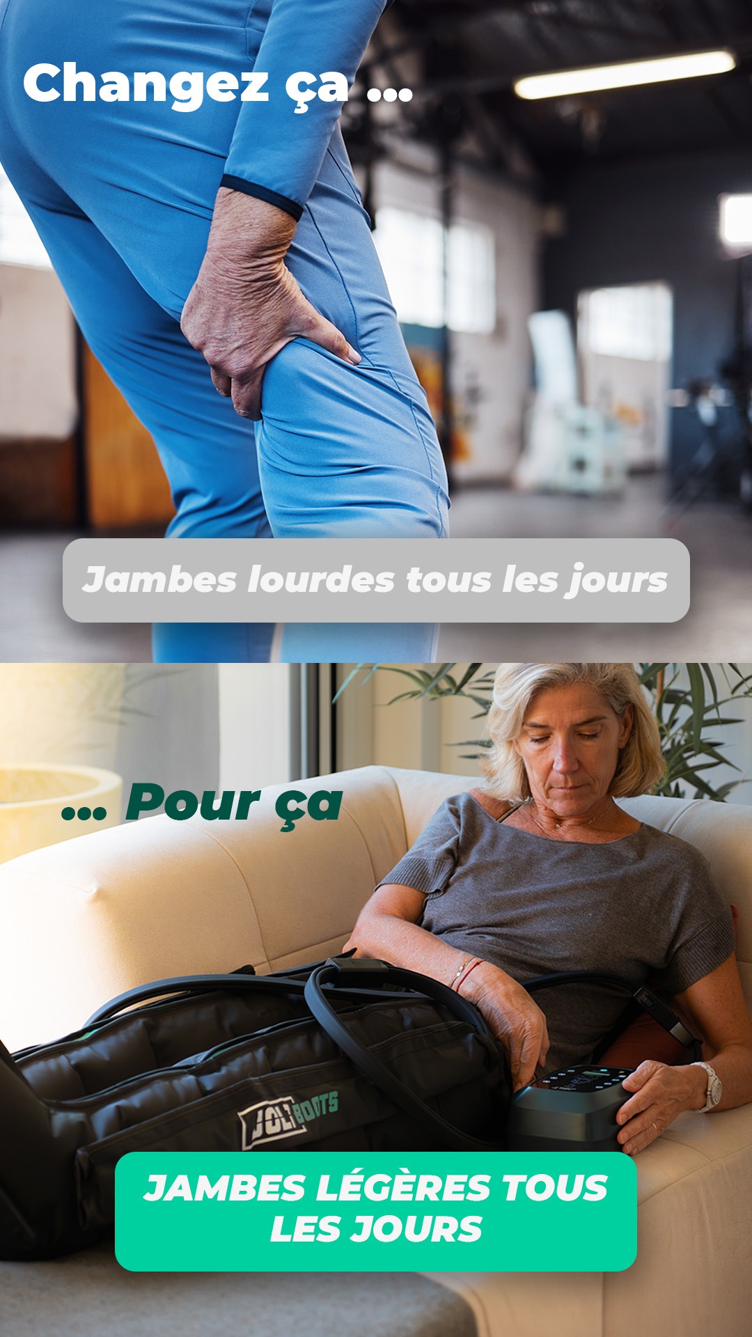 JOLT Recovery Facebook ad: +3500 avis positifs