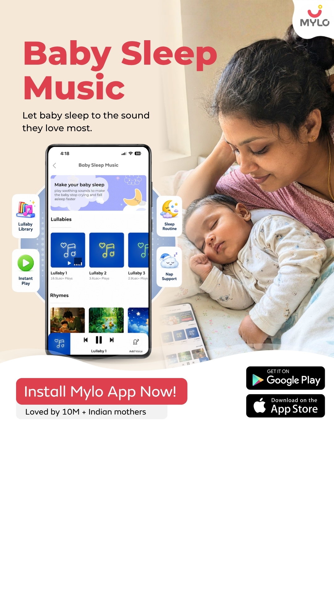 Mylo - Pregnancy & Baby App Facebook ad