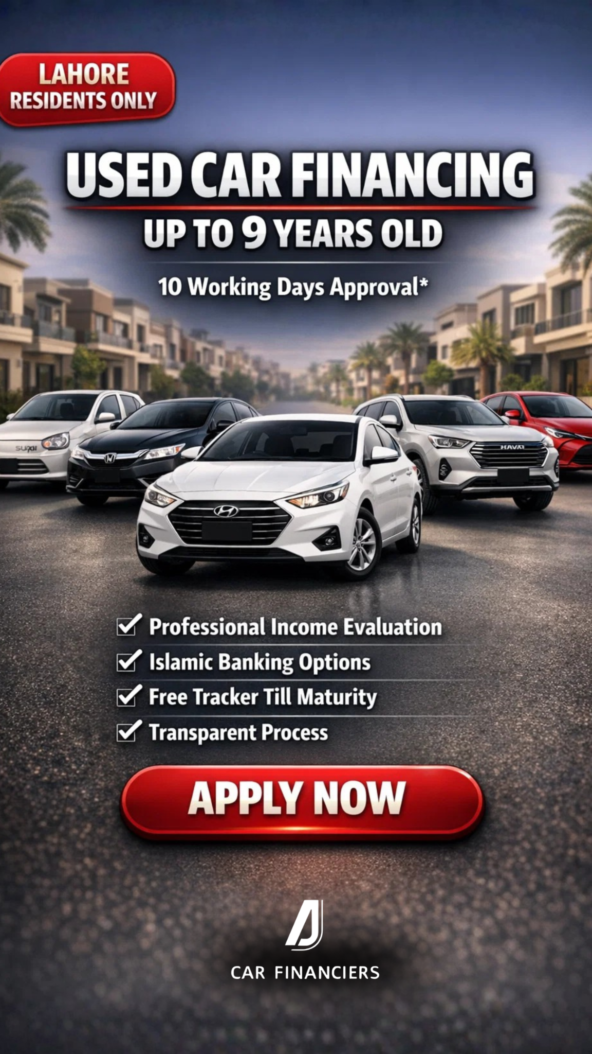 AJ Car Financiers Facebook ad