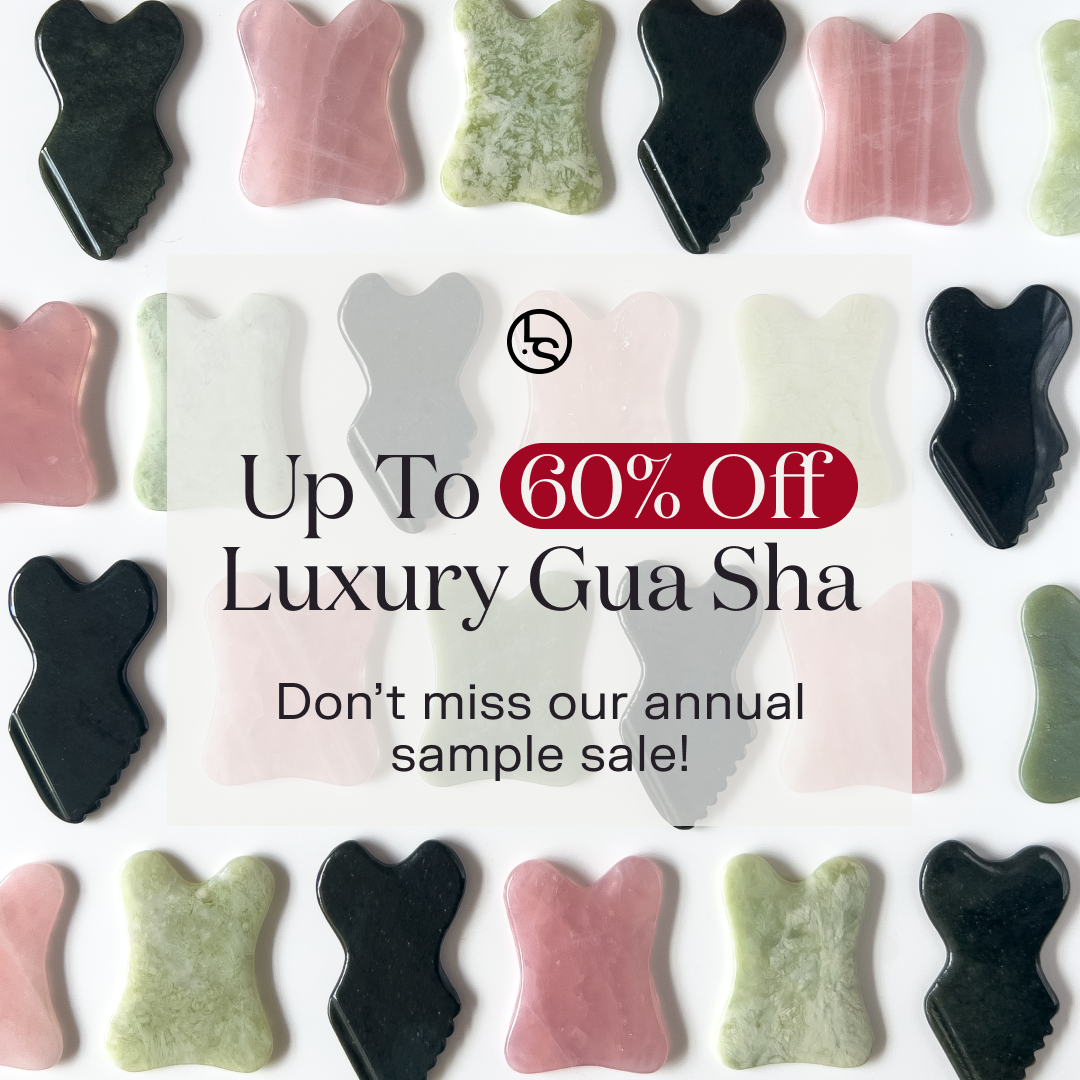 Lanshin Facebook ad: Up to 60% off Lanshin Luxury Gua Sha Tools
